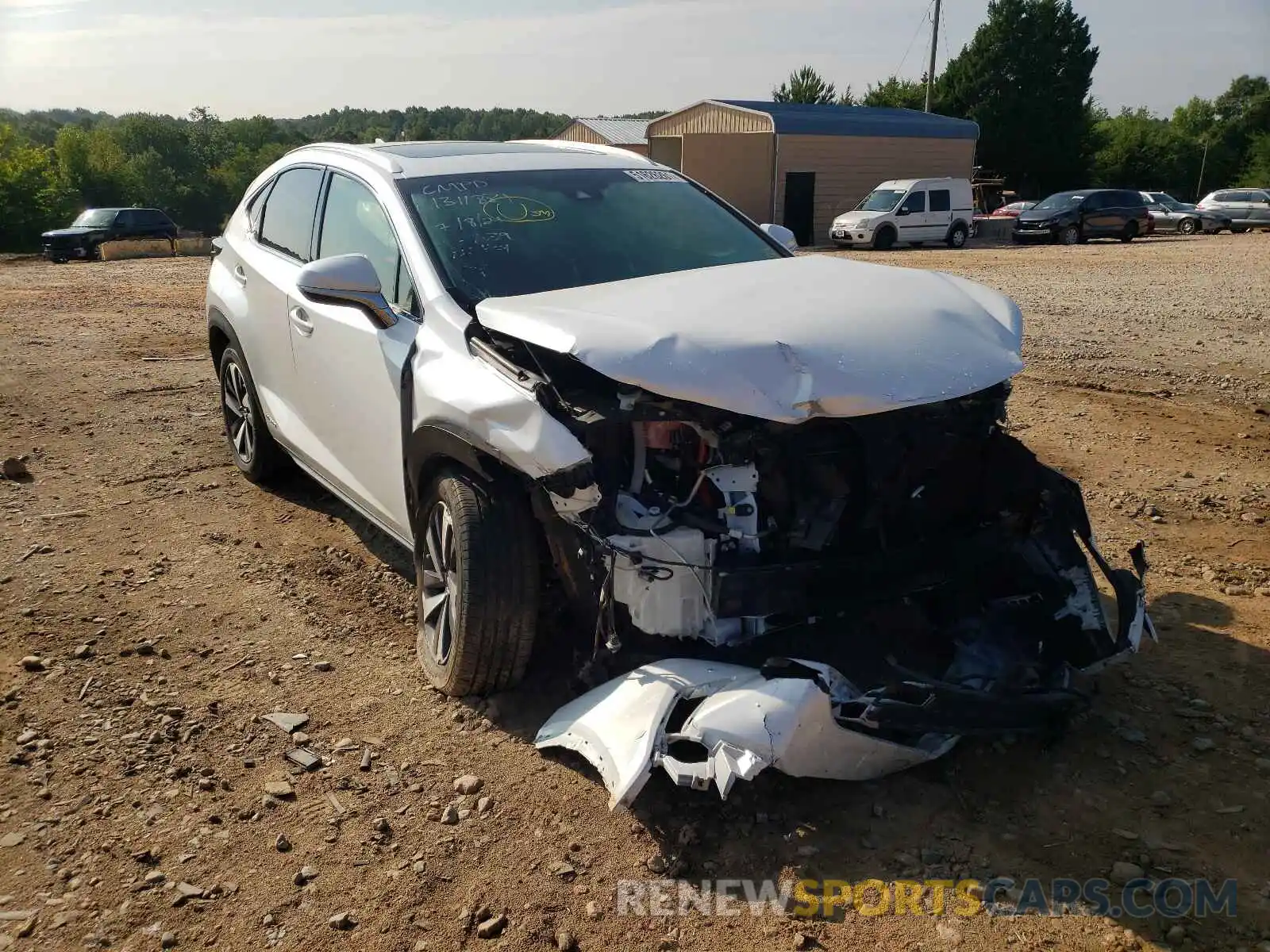 1 Photograph of a damaged car JTJBJRBZ1K2114339 LEXUS NX 2019