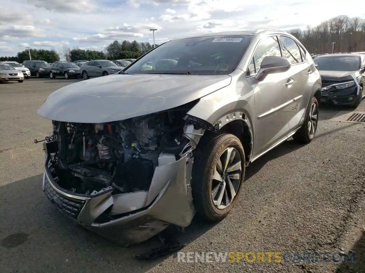 2 Фотография поврежденного автомобиля JTJBJRBZ1K2117046 LEXUS NX 2019