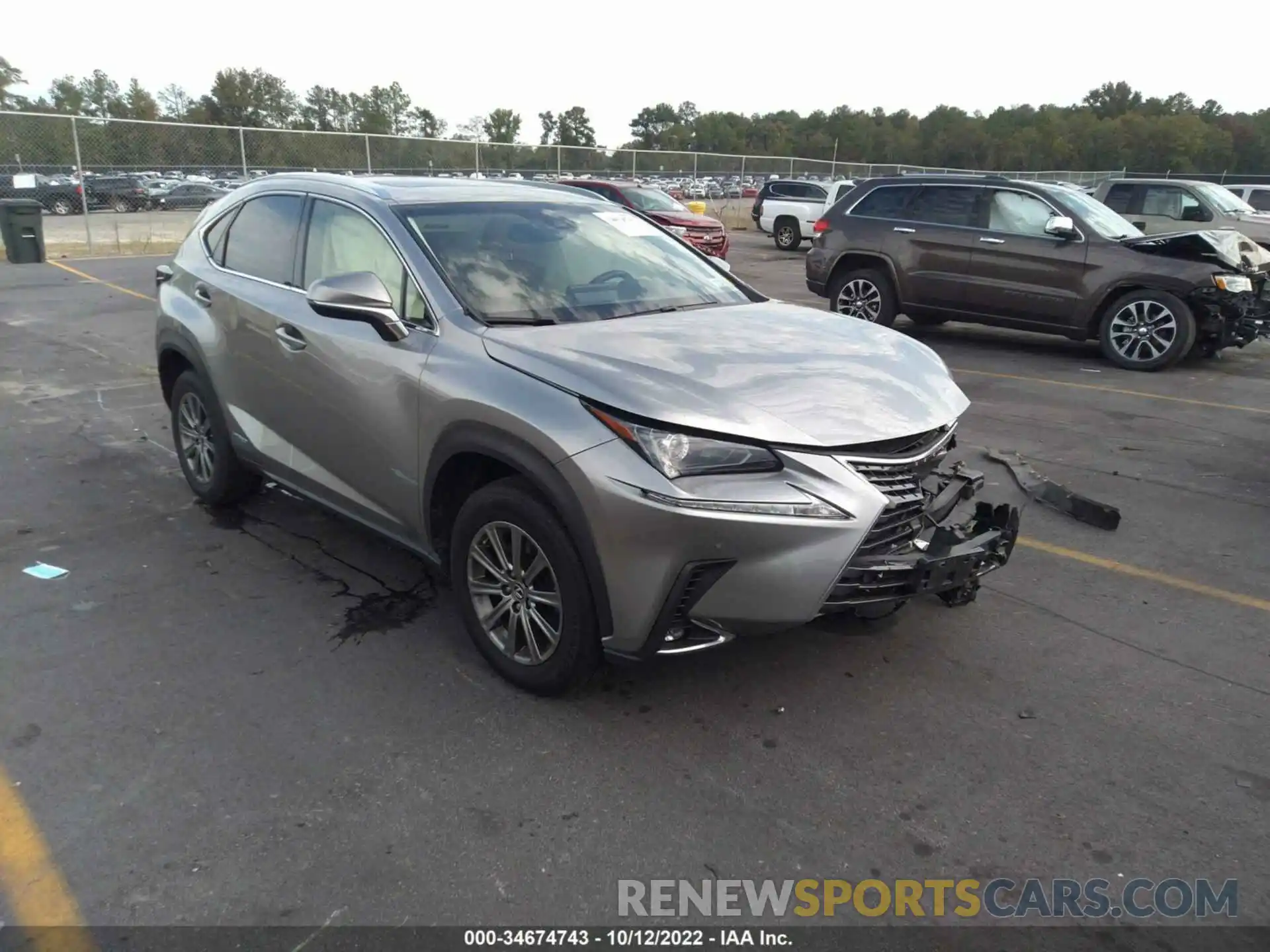 1 Photograph of a damaged car JTJBJRBZ1K2120450 LEXUS NX 2019