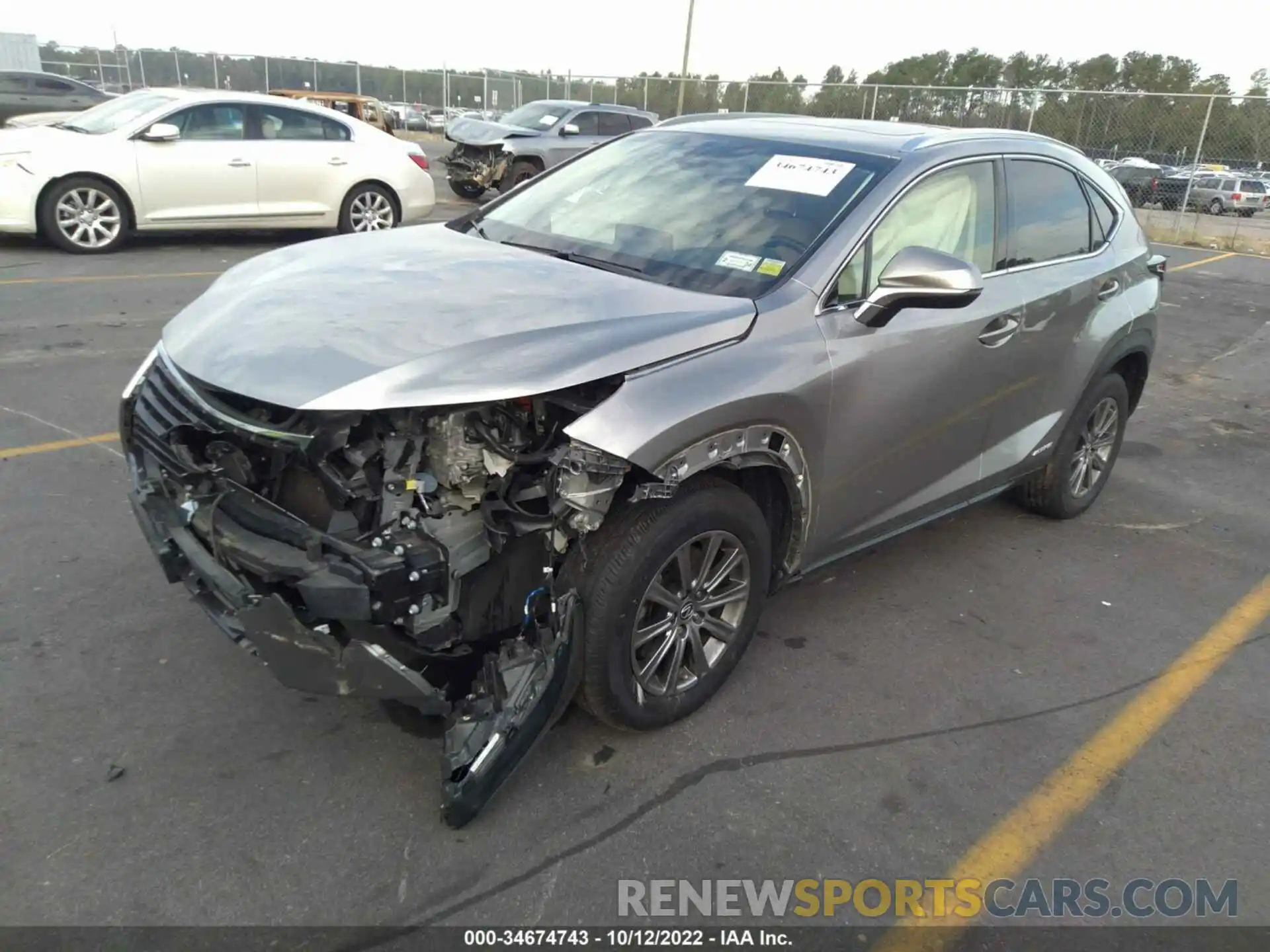 2 Photograph of a damaged car JTJBJRBZ1K2120450 LEXUS NX 2019