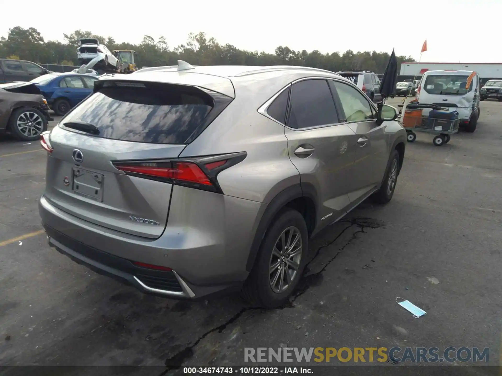 4 Photograph of a damaged car JTJBJRBZ1K2120450 LEXUS NX 2019