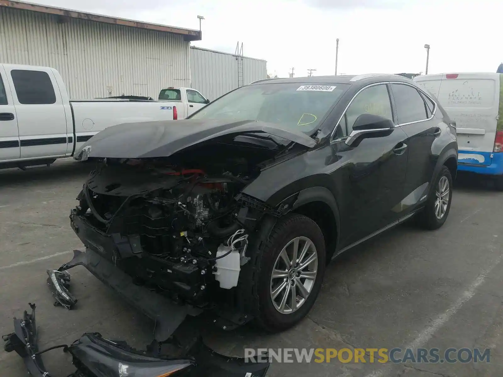 2 Photograph of a damaged car JTJBJRBZ1K2124384 LEXUS NX 2019