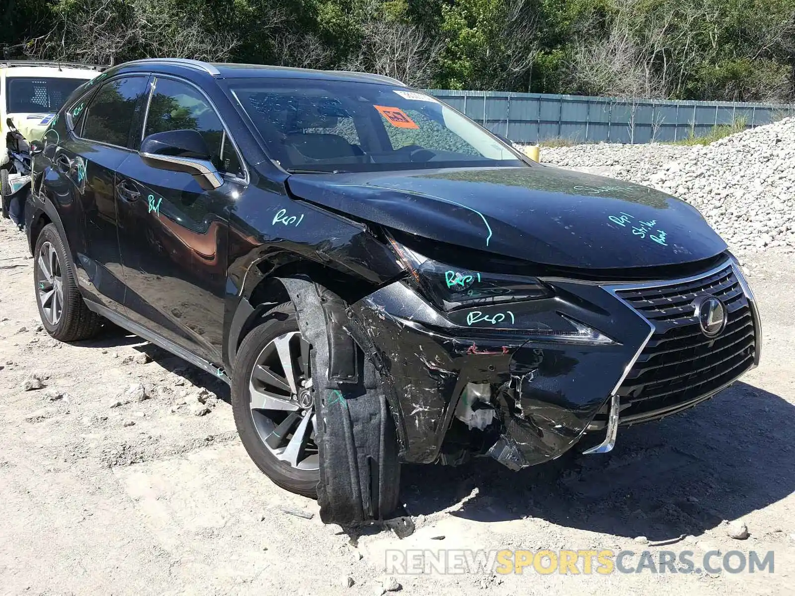 1 Photograph of a damaged car JTJBJRBZ2K2102488 LEXUS NX 2019