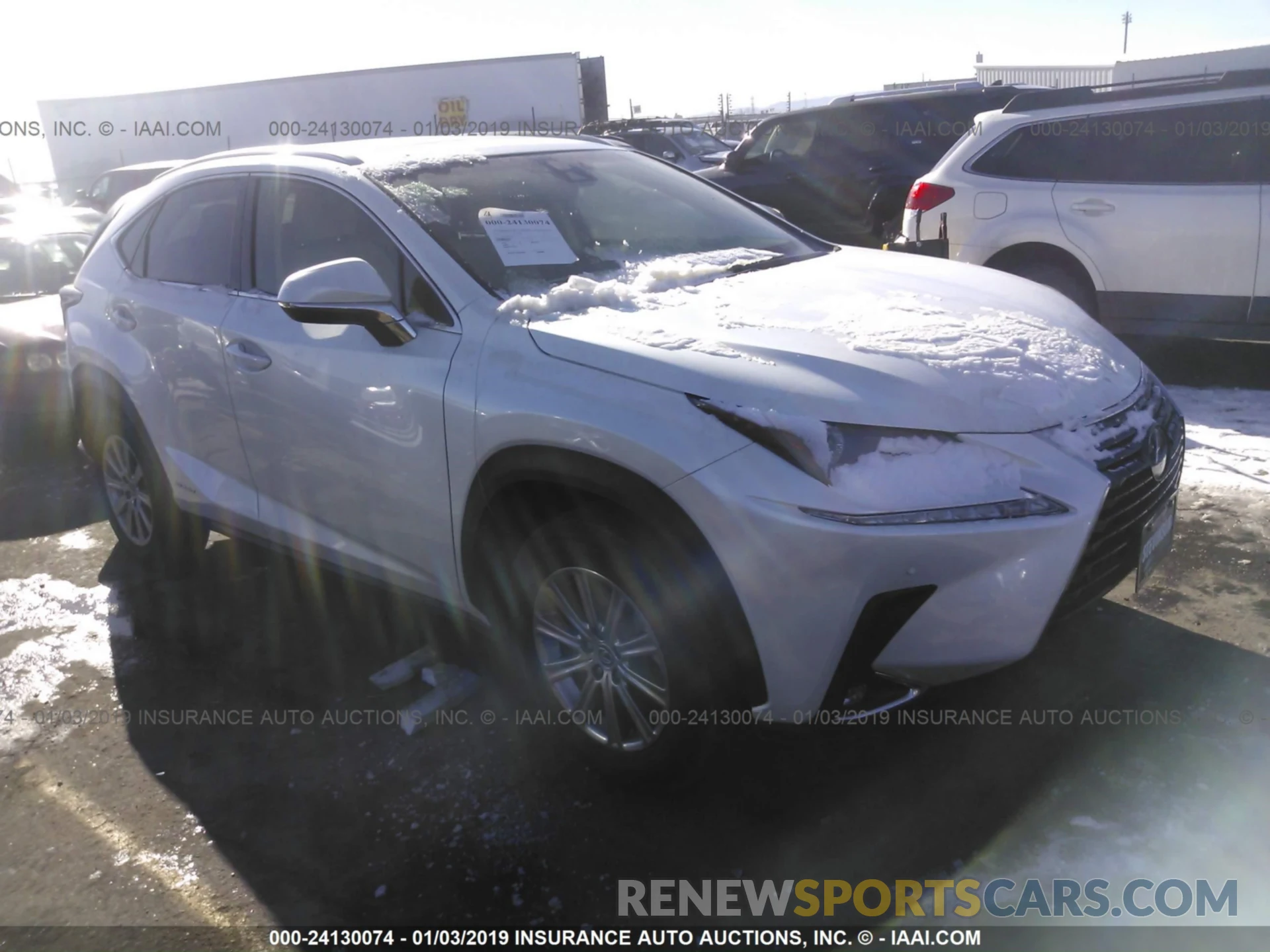 1 Photograph of a damaged car JTJBJRBZ2K2105620 LEXUS NX 2019