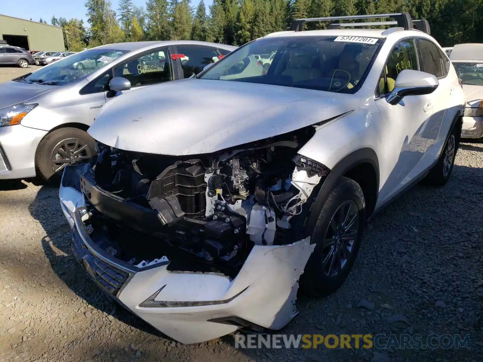 2 Photograph of a damaged car JTJBJRBZ2K2109571 LEXUS NX 2019