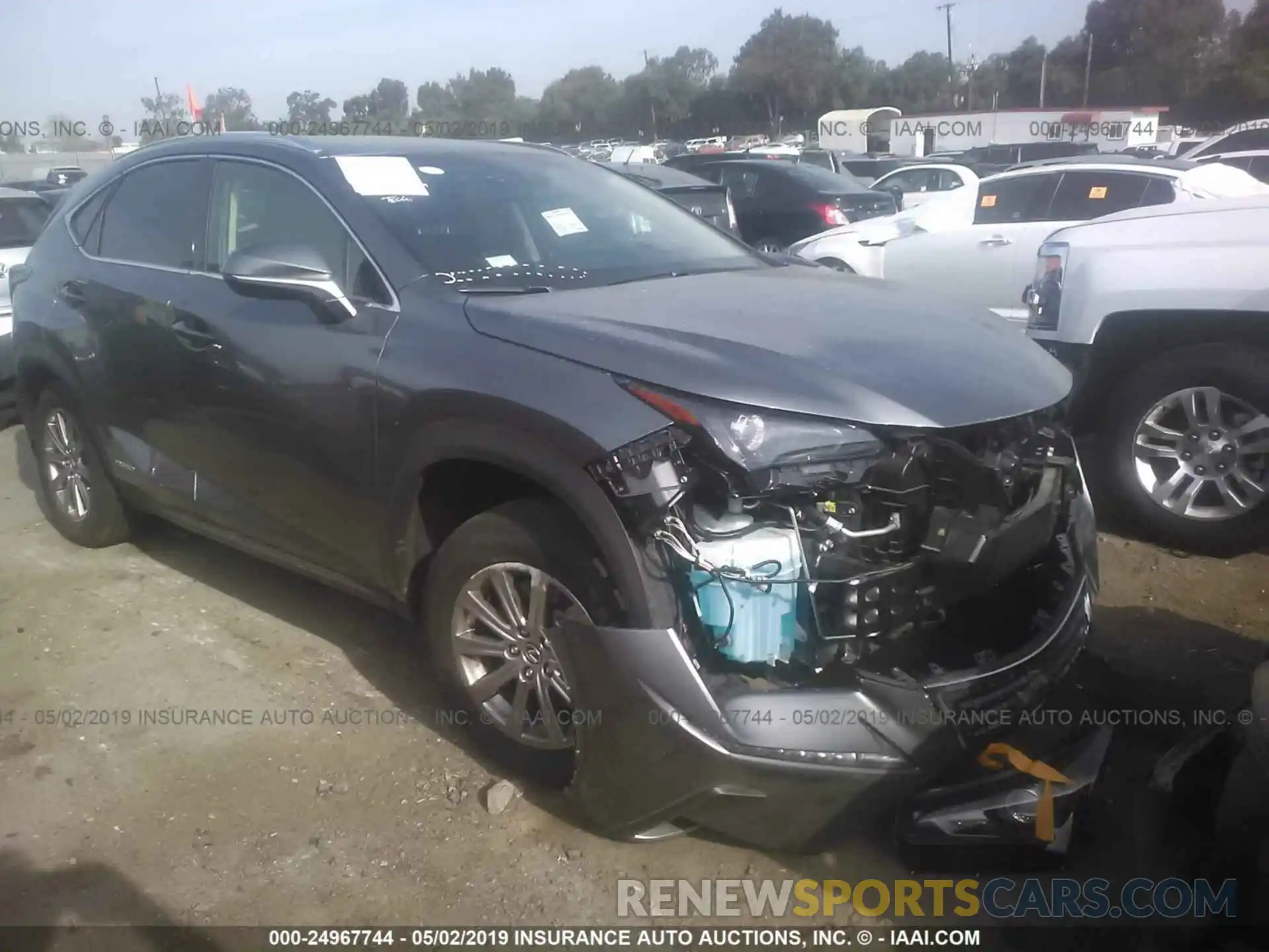 1 Photograph of a damaged car JTJBJRBZ2K2110977 LEXUS NX 2019