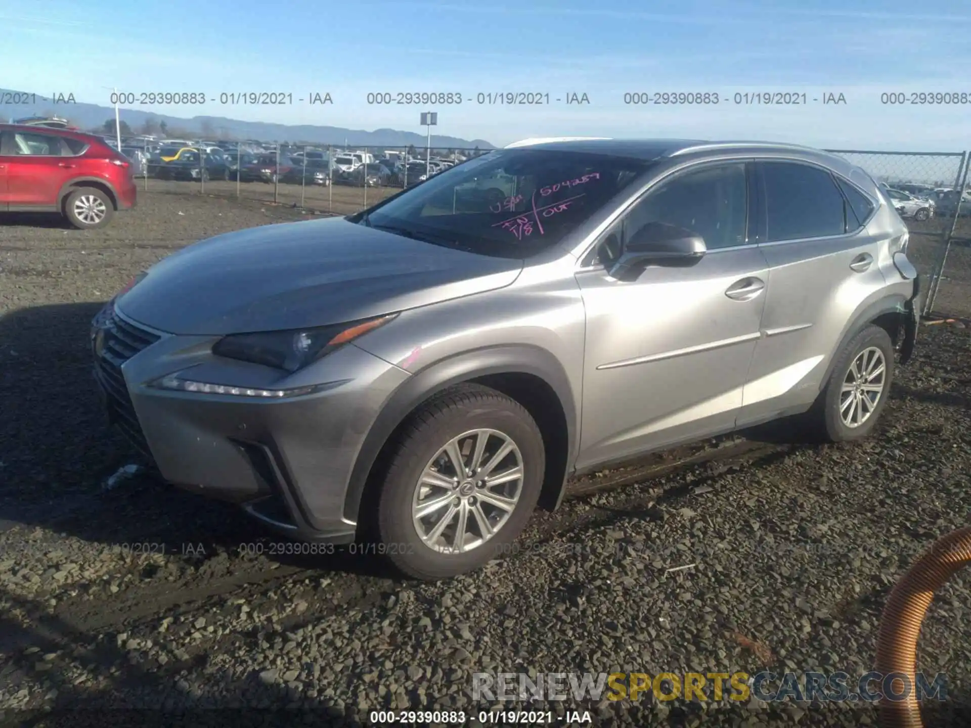 2 Фотография поврежденного автомобиля JTJBJRBZ2K2112728 LEXUS NX 2019