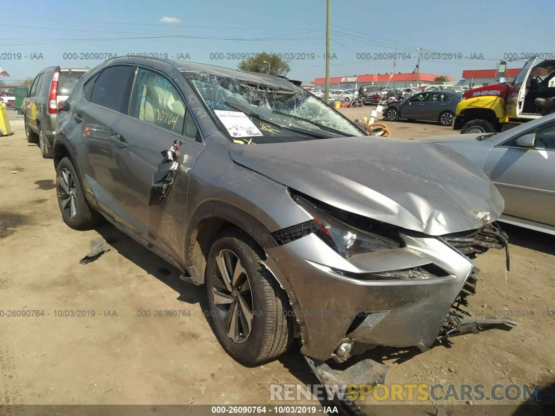 1 Фотография поврежденного автомобиля JTJBJRBZ2K2117153 LEXUS NX 2019