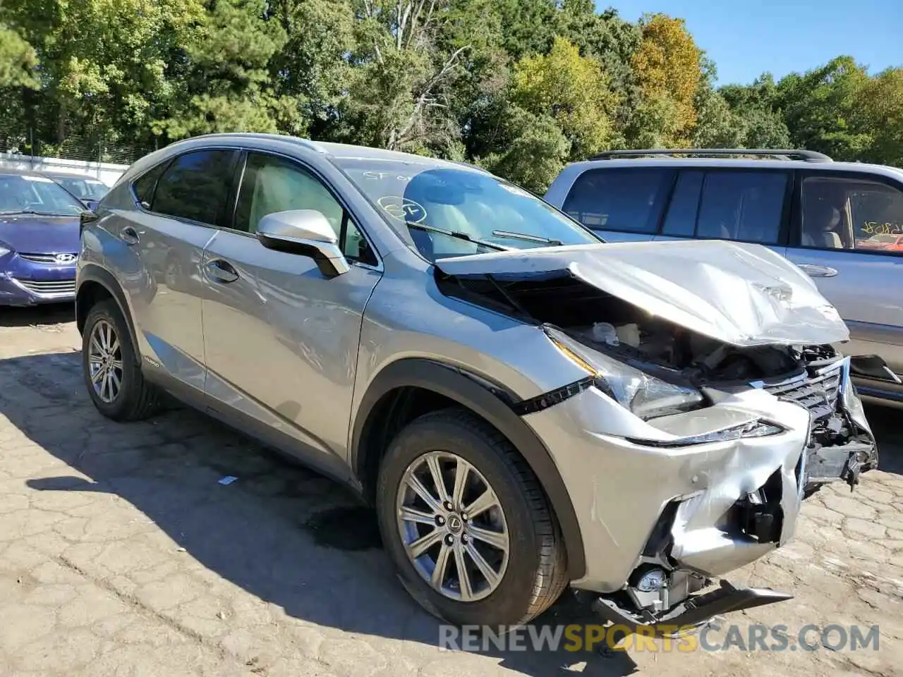 1 Photograph of a damaged car JTJBJRBZ2K2117895 LEXUS NX 2019