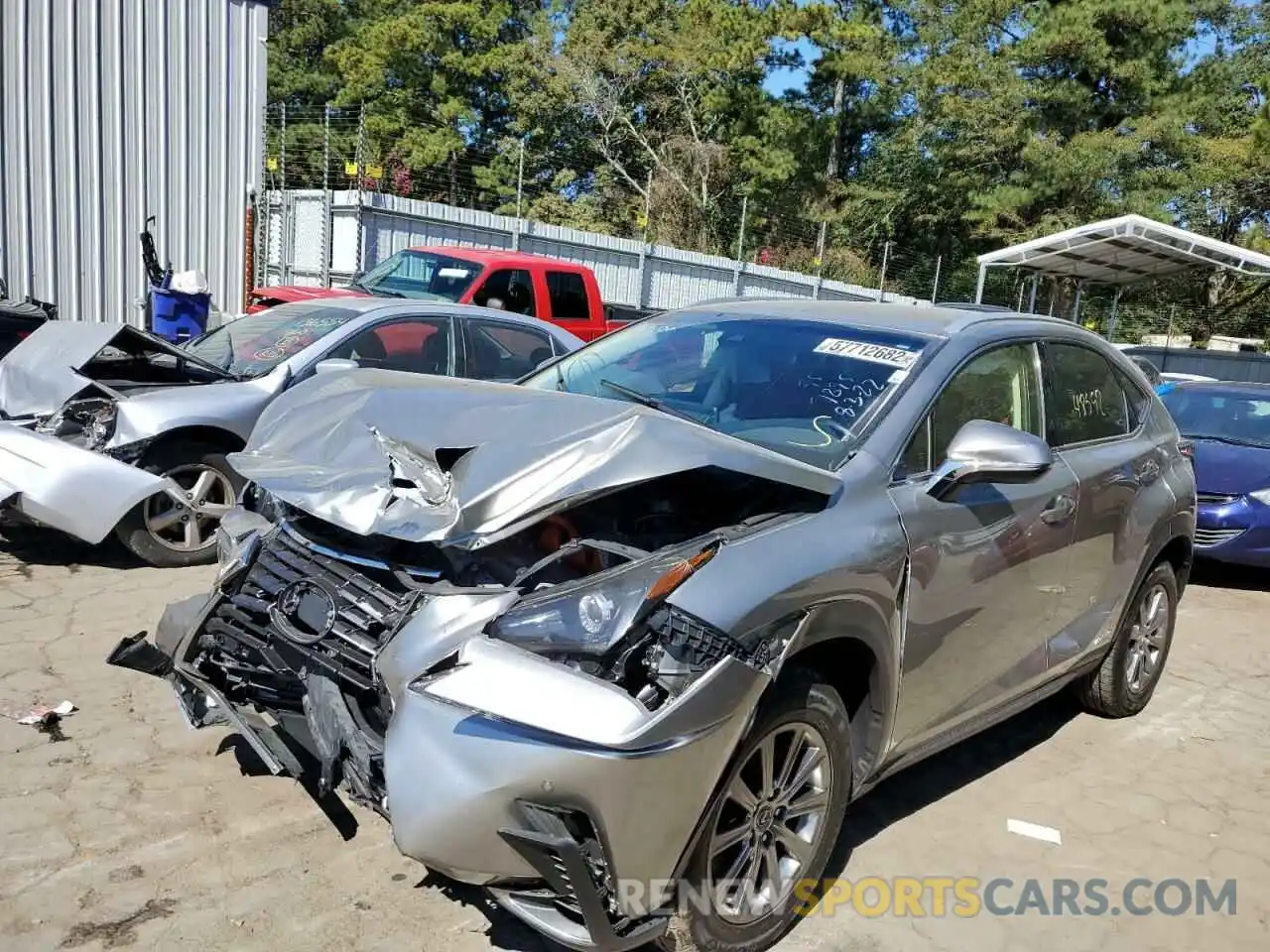 2 Photograph of a damaged car JTJBJRBZ2K2117895 LEXUS NX 2019