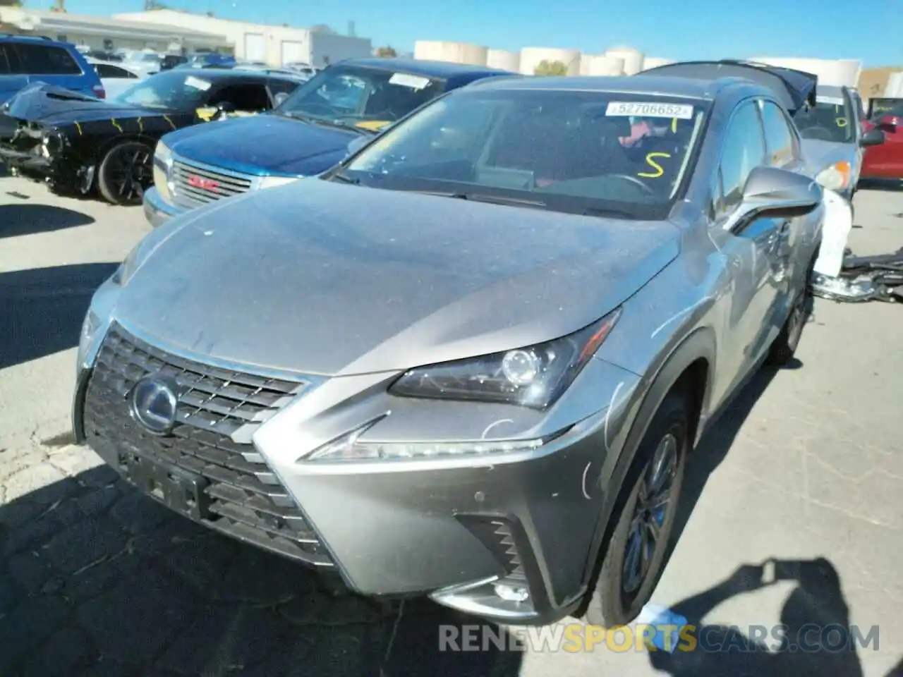 2 Фотография поврежденного автомобиля JTJBJRBZ2K2118769 LEXUS NX 2019