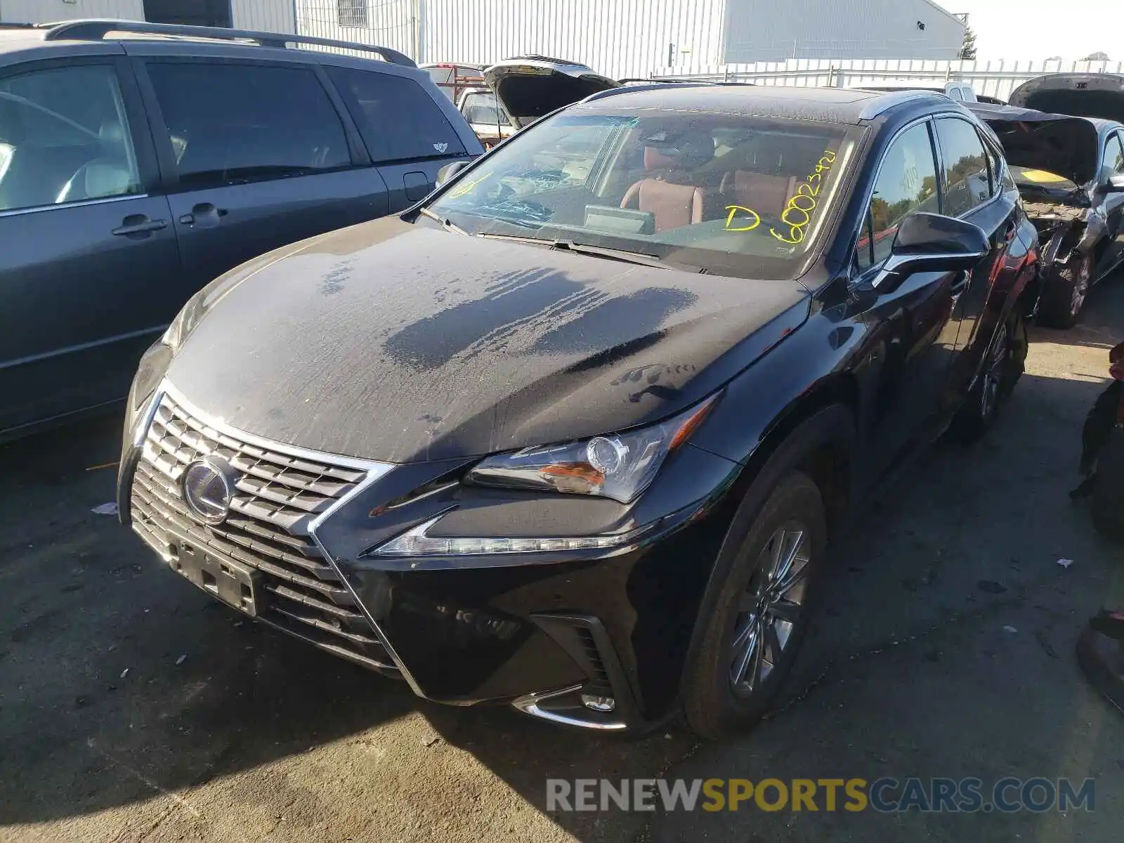 2 Фотография поврежденного автомобиля JTJBJRBZ3K2104007 LEXUS NX 2019