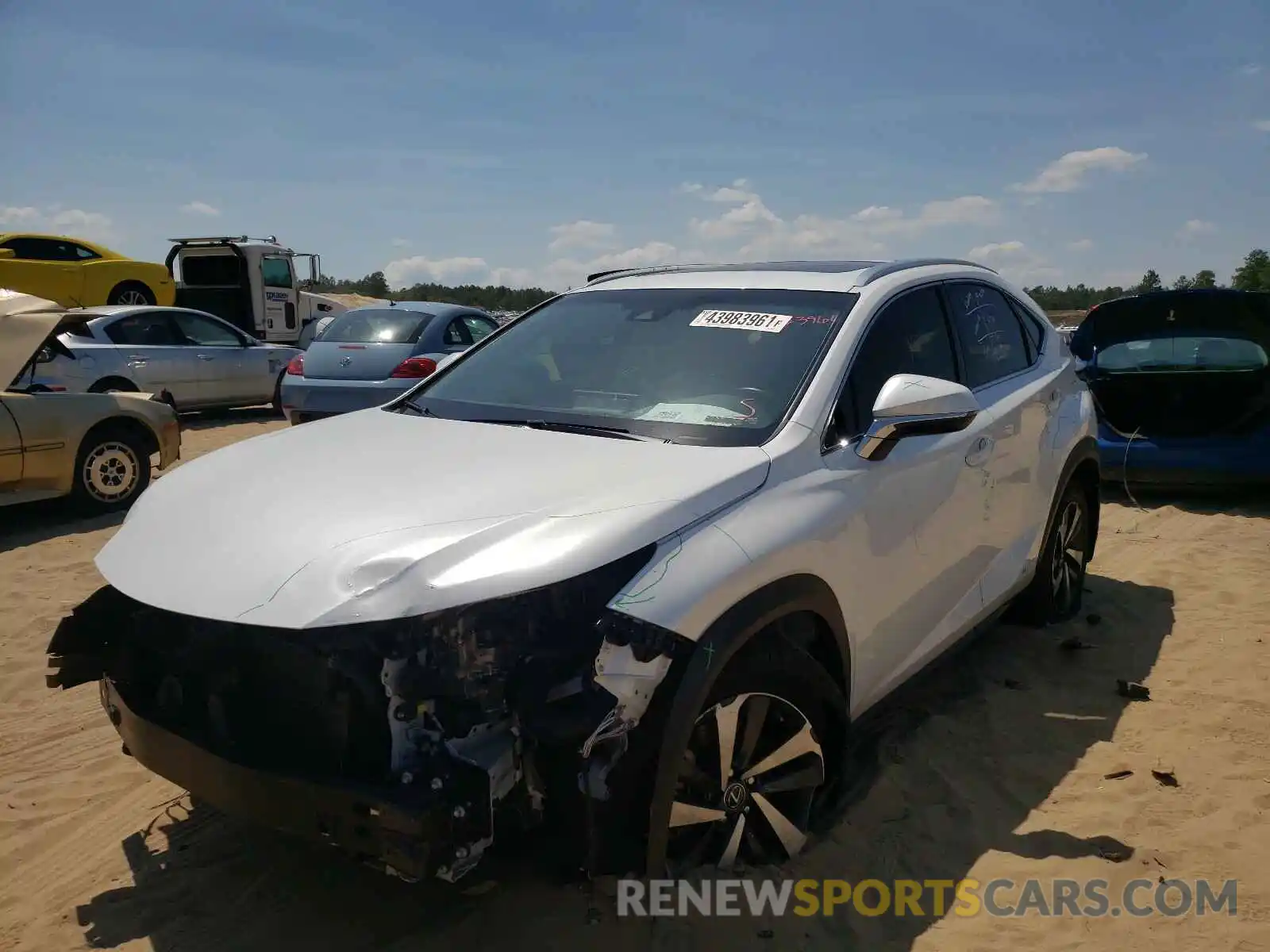 2 Photograph of a damaged car JTJBJRBZ3K2104315 LEXUS NX 2019