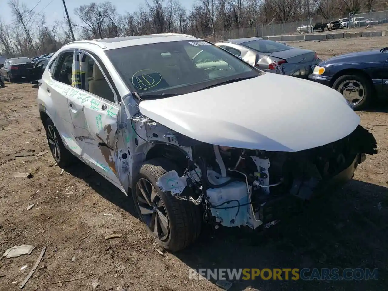 1 Photograph of a damaged car JTJBJRBZ3K2112074 LEXUS NX 2019