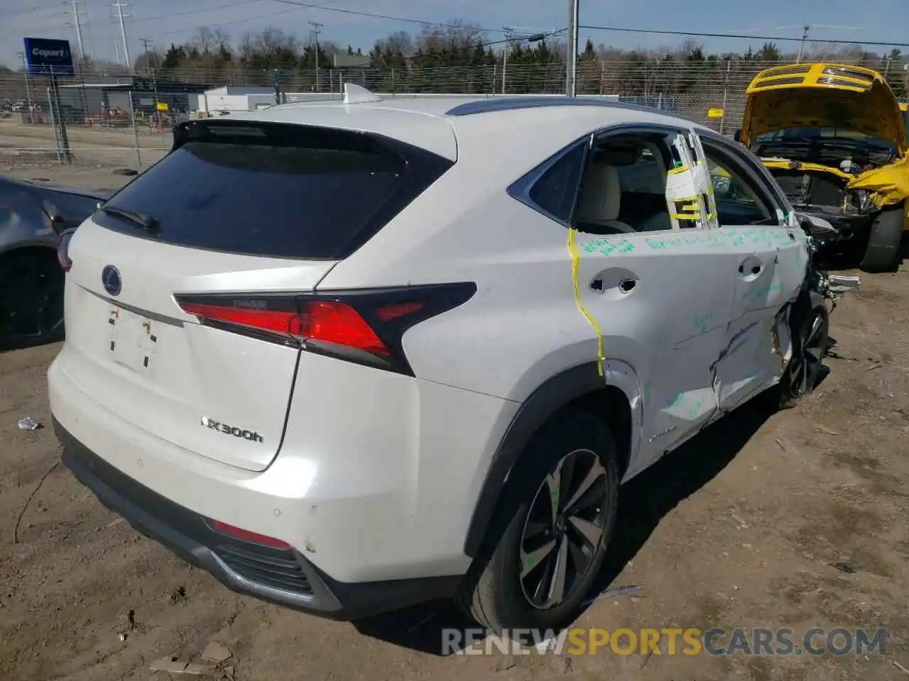 4 Фотография поврежденного автомобиля JTJBJRBZ3K2112074 LEXUS NX 2019