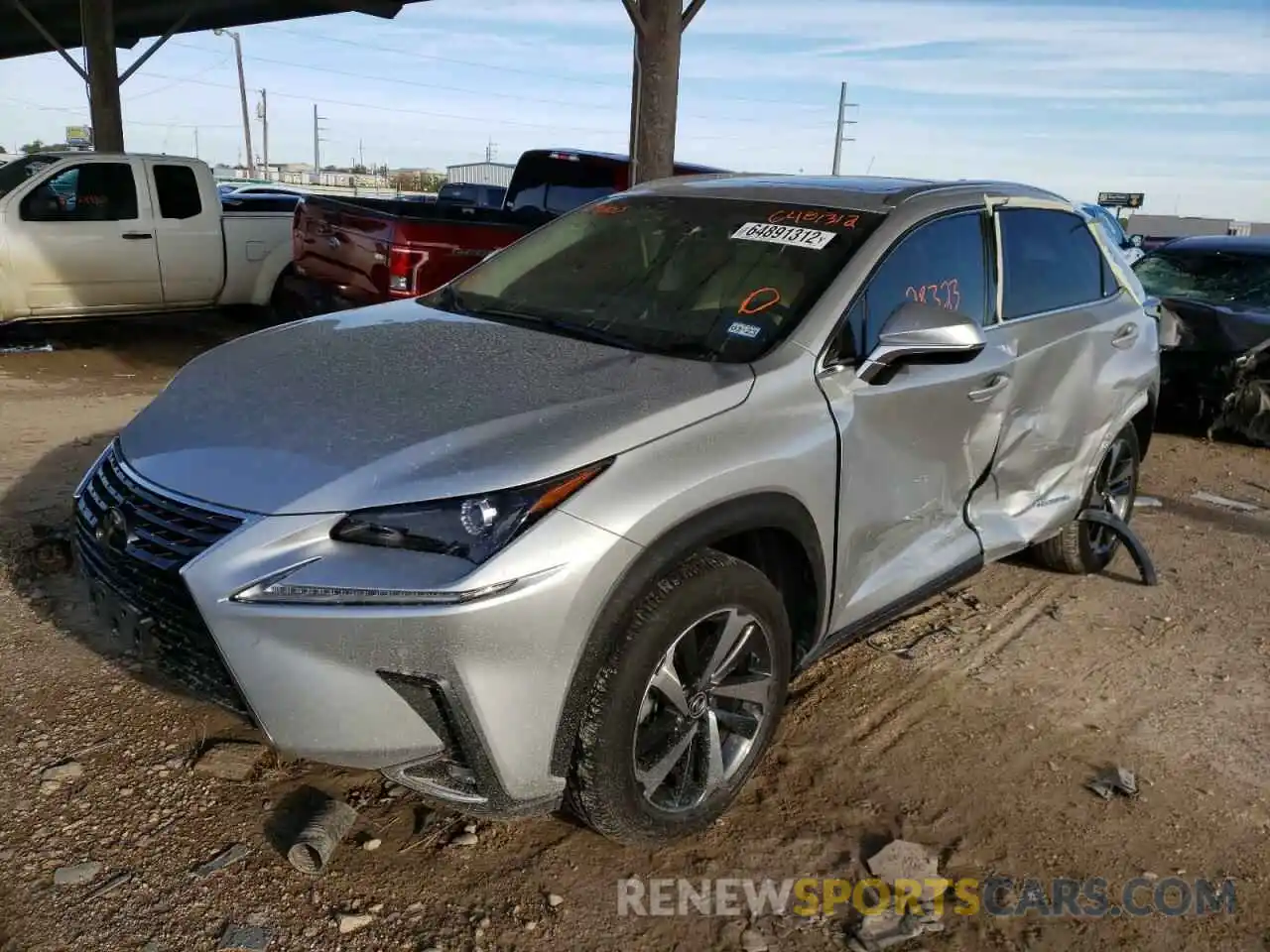 2 Photograph of a damaged car JTJBJRBZ3K2119803 LEXUS NX 2019