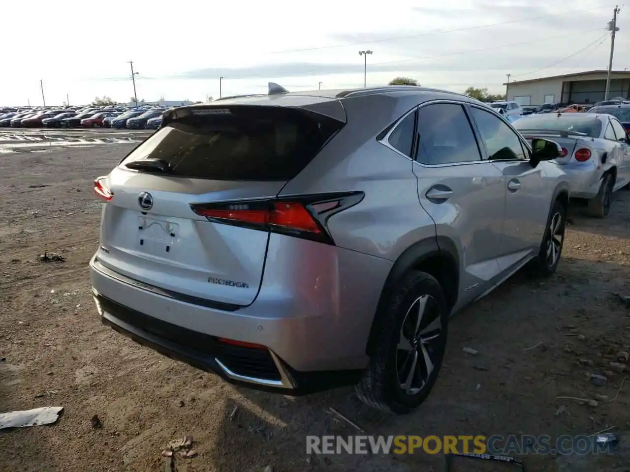 4 Photograph of a damaged car JTJBJRBZ3K2119803 LEXUS NX 2019