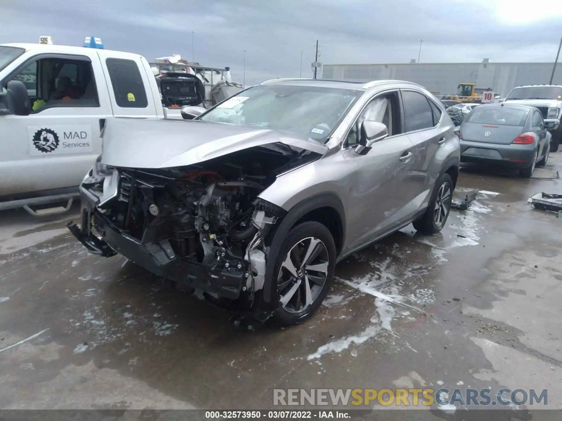 2 Фотография поврежденного автомобиля JTJBJRBZ3K2122653 LEXUS NX 2019