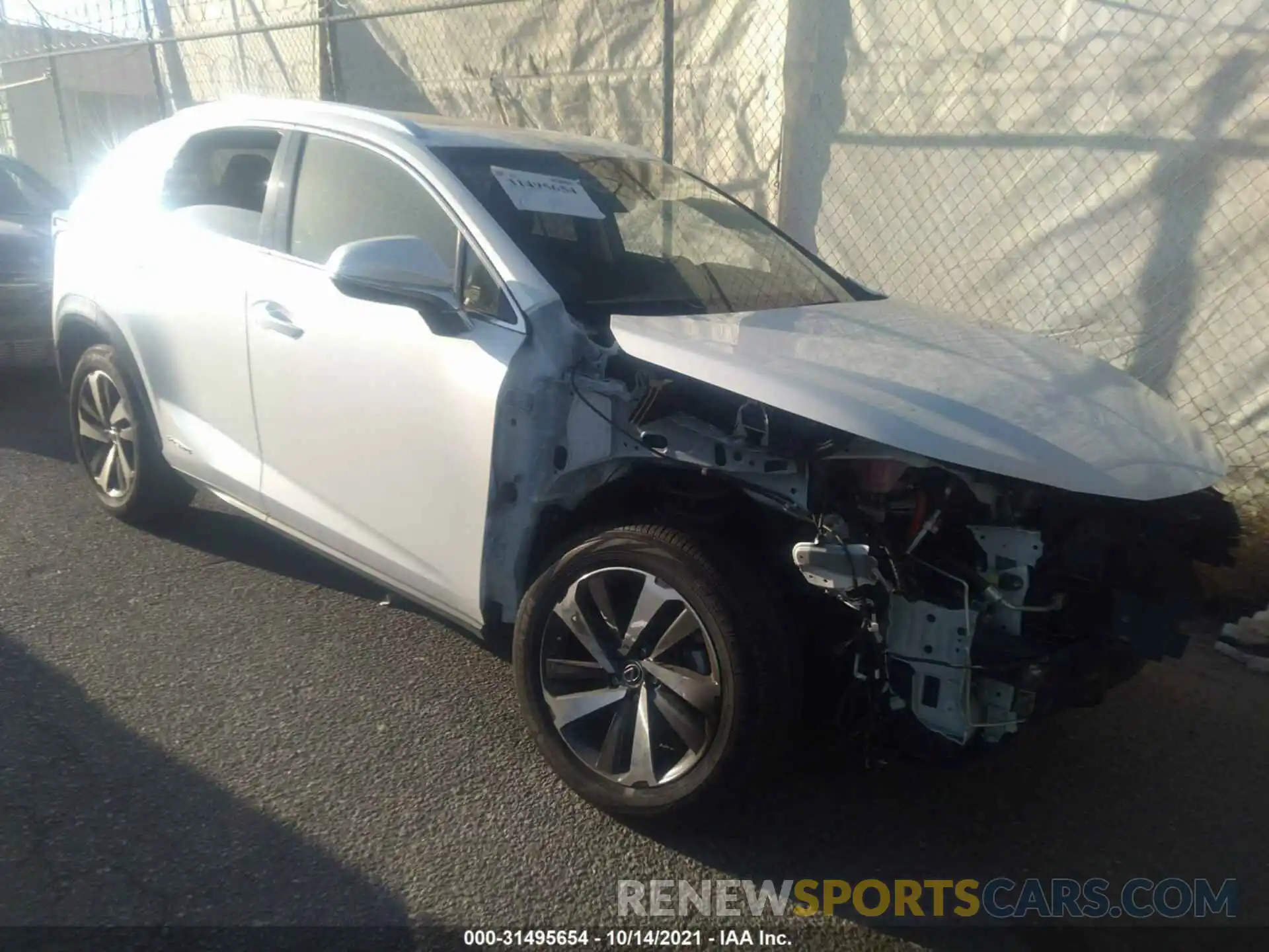 1 Photograph of a damaged car JTJBJRBZ3K2124984 LEXUS NX 2019