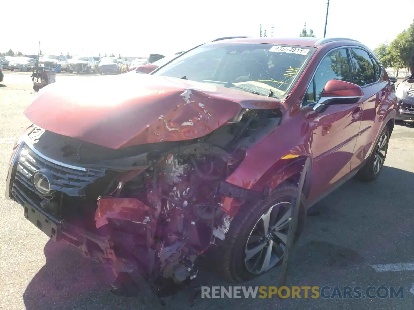 2 Photograph of a damaged car JTJBJRBZ4K2099304 LEXUS NX 2019