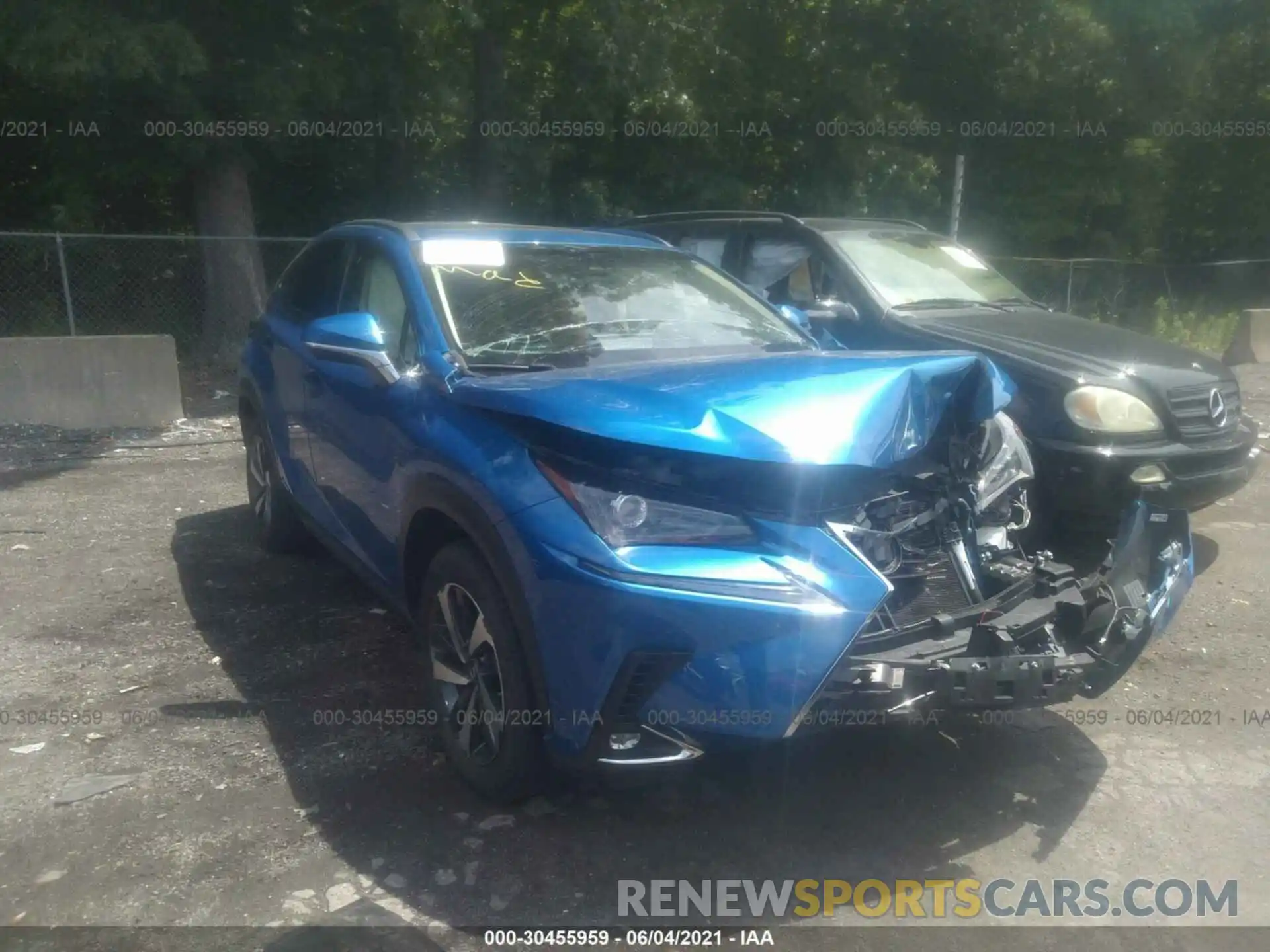 1 Photograph of a damaged car JTJBJRBZ4K2100466 LEXUS NX 2019