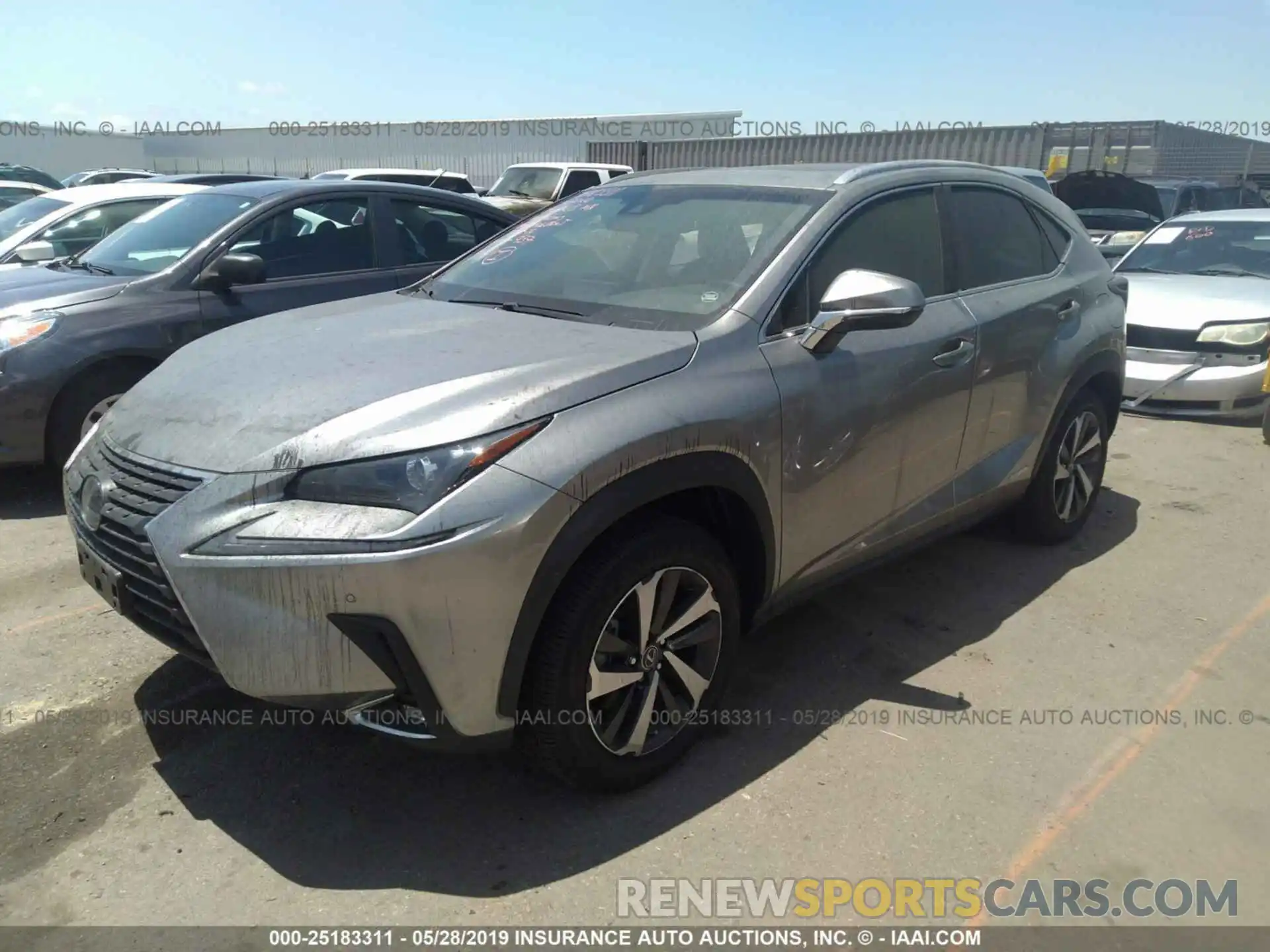 2 Фотография поврежденного автомобиля JTJBJRBZ4K2108695 LEXUS NX 2019