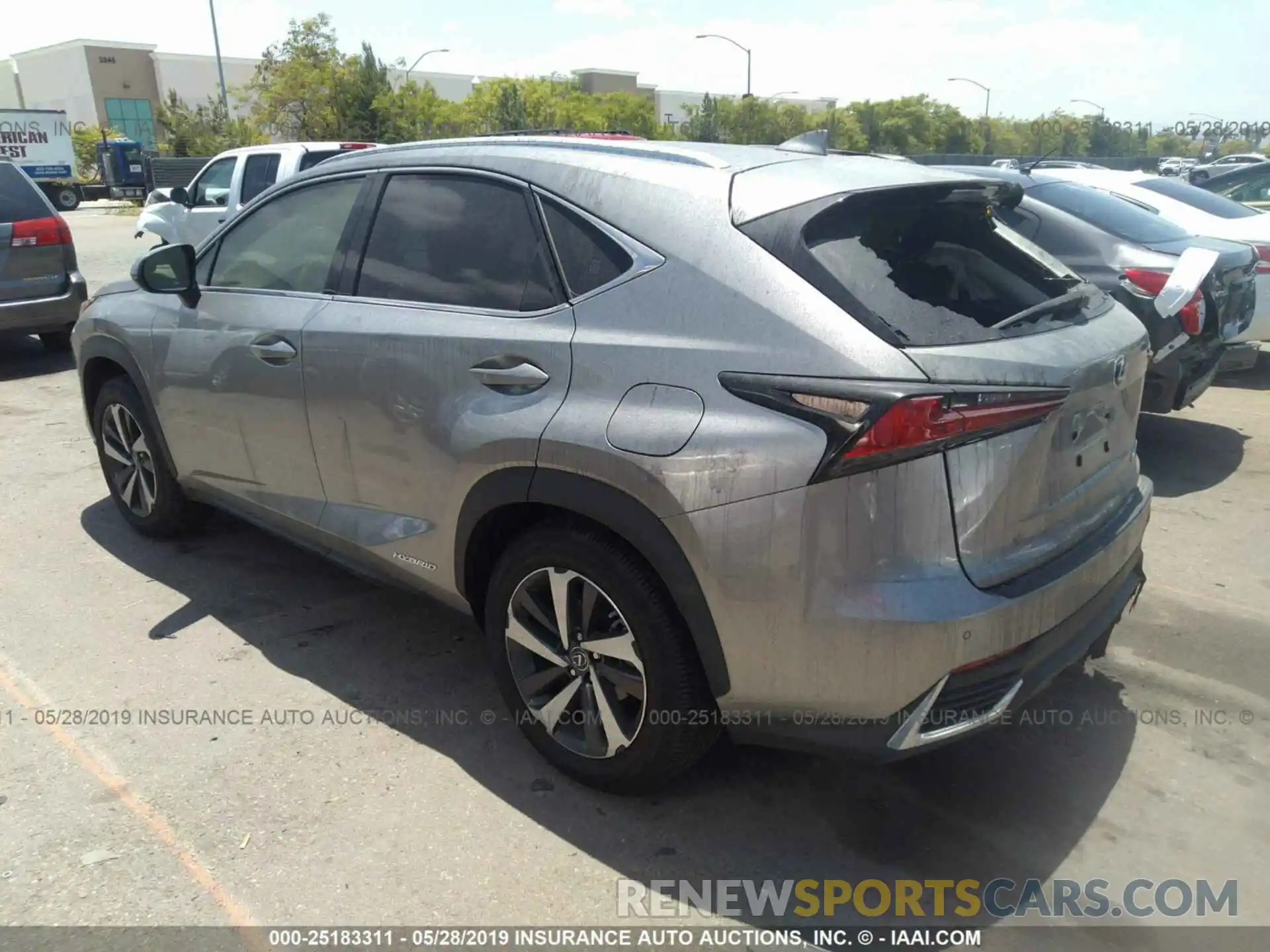 3 Фотография поврежденного автомобиля JTJBJRBZ4K2108695 LEXUS NX 2019