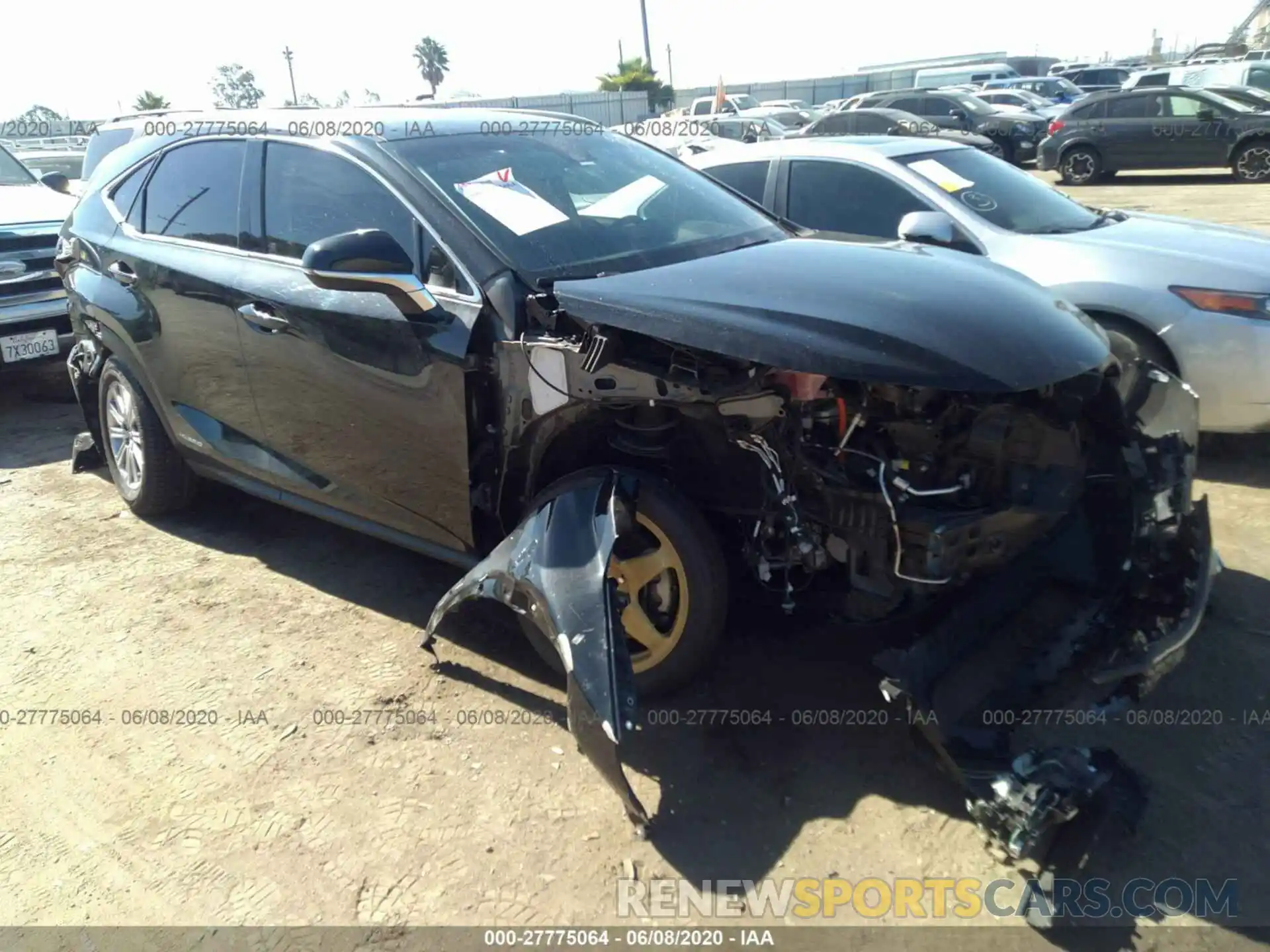 1 Фотография поврежденного автомобиля JTJBJRBZ4K2112021 LEXUS NX 2019