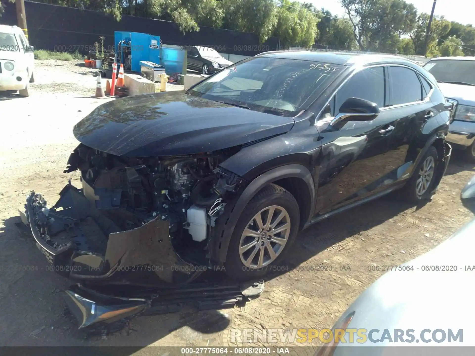2 Фотография поврежденного автомобиля JTJBJRBZ4K2112021 LEXUS NX 2019