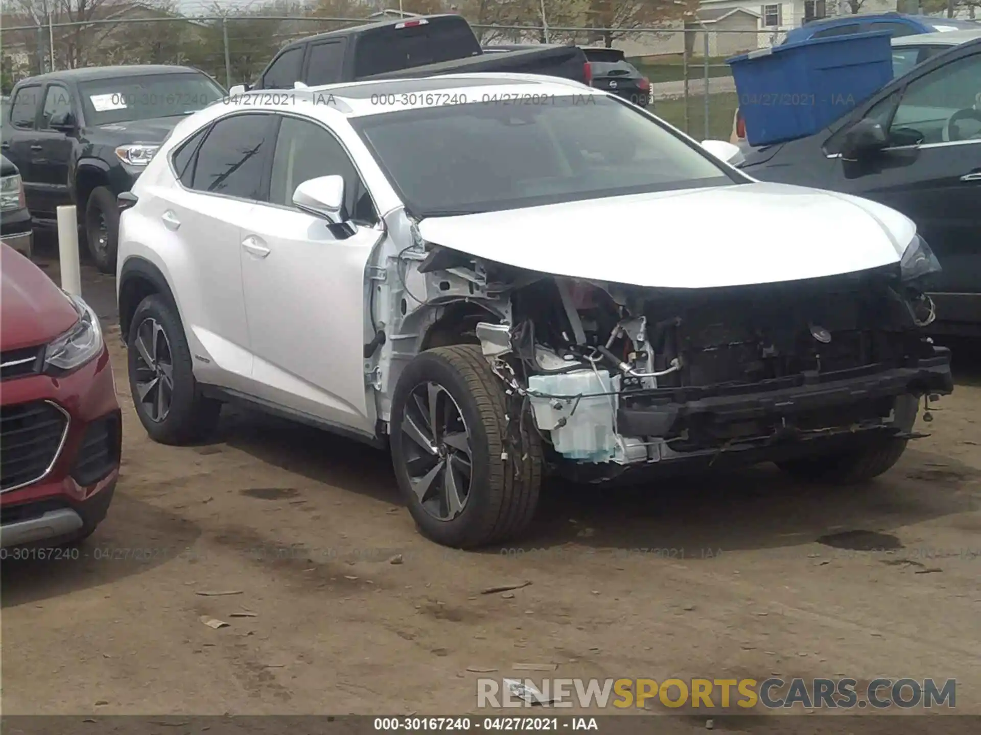 1 Photograph of a damaged car JTJBJRBZ4K2117901 LEXUS NX 2019