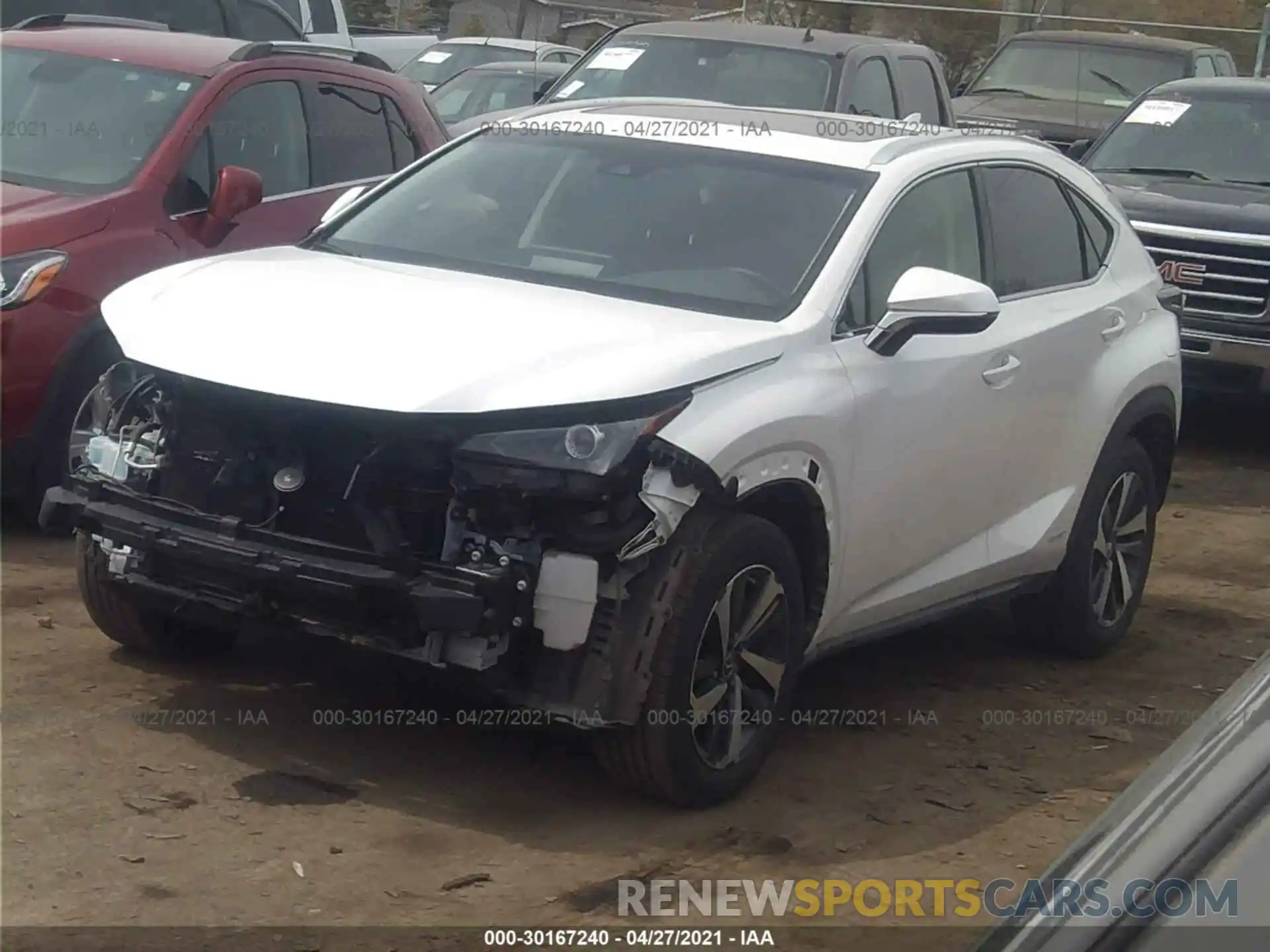 2 Photograph of a damaged car JTJBJRBZ4K2117901 LEXUS NX 2019