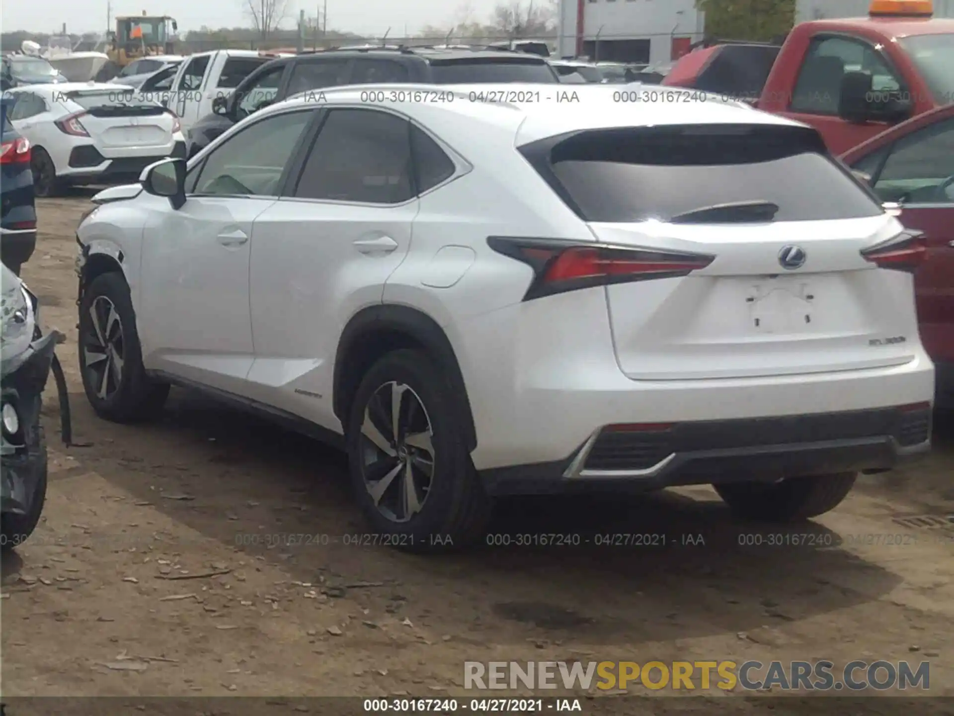 3 Фотография поврежденного автомобиля JTJBJRBZ4K2117901 LEXUS NX 2019