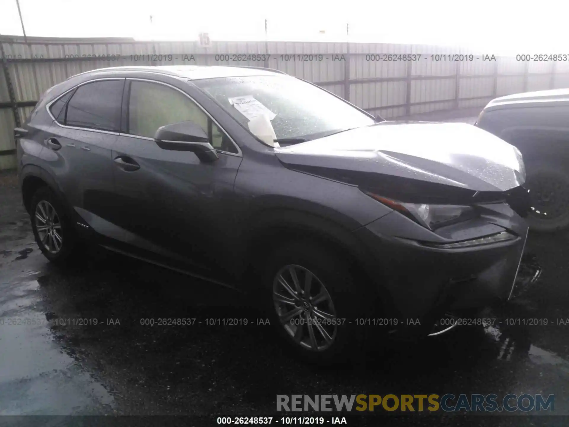 1 Photograph of a damaged car JTJBJRBZ5K2100282 LEXUS NX 2019