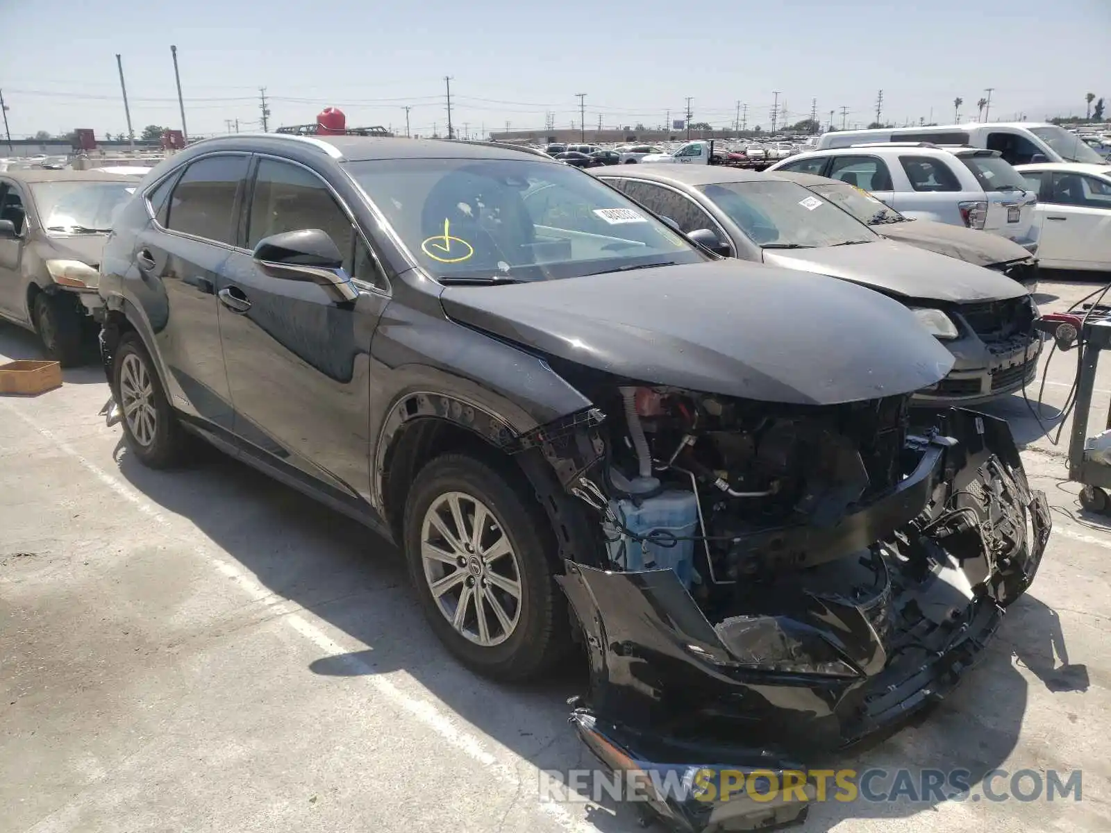 1 Photograph of a damaged car JTJBJRBZ5K2102730 LEXUS NX 2019