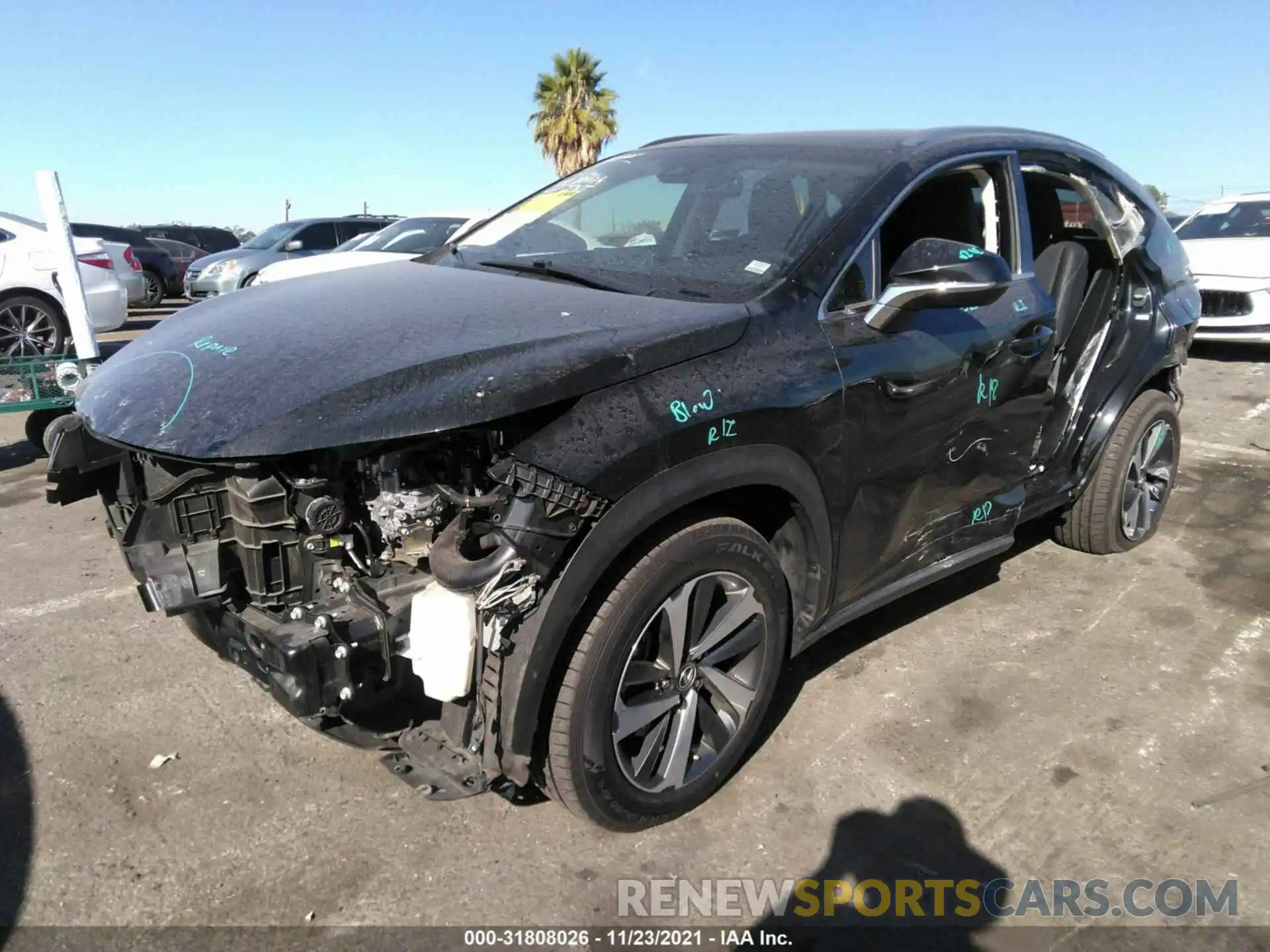 2 Photograph of a damaged car JTJBJRBZ5K2106194 LEXUS NX 2019