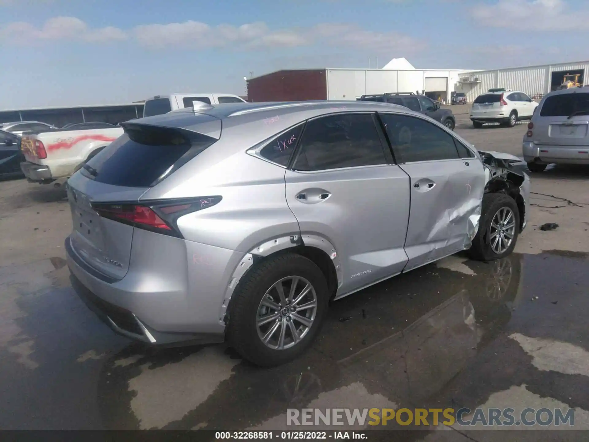 4 Фотография поврежденного автомобиля JTJBJRBZ5K2107183 LEXUS NX 2019