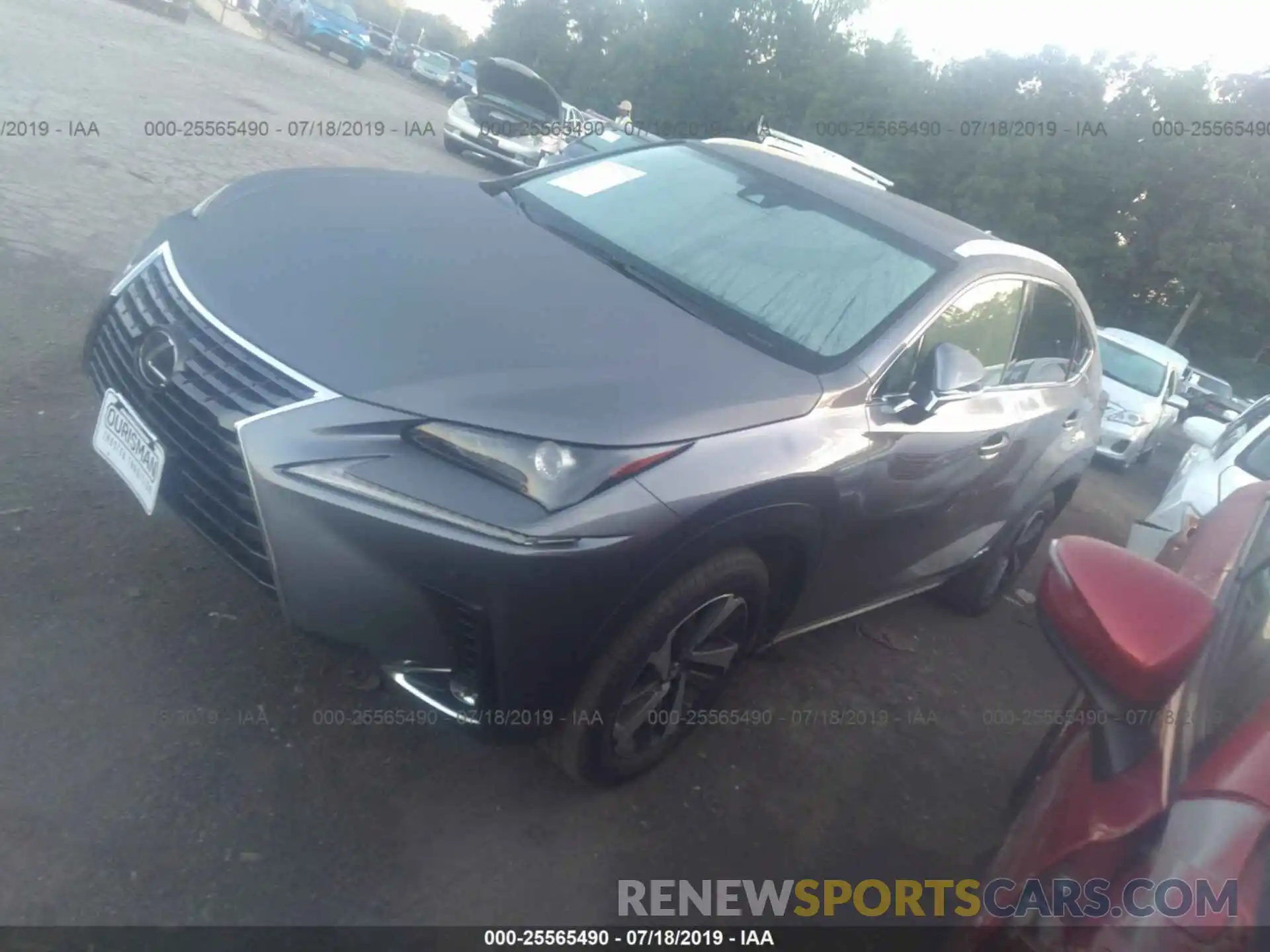 2 Photograph of a damaged car JTJBJRBZ5K2112321 LEXUS NX 2019