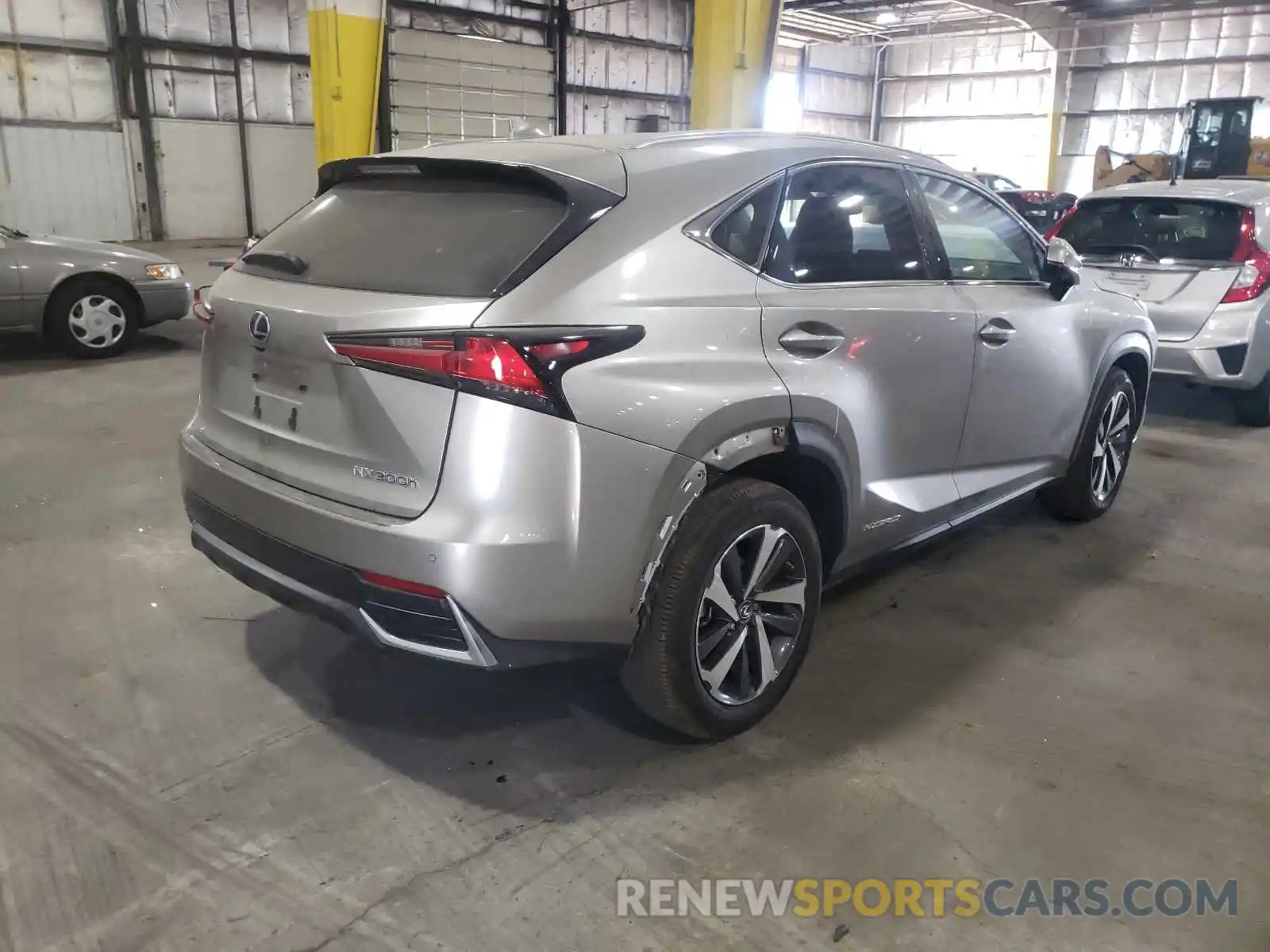 4 Фотография поврежденного автомобиля JTJBJRBZ5K2112593 LEXUS NX 2019