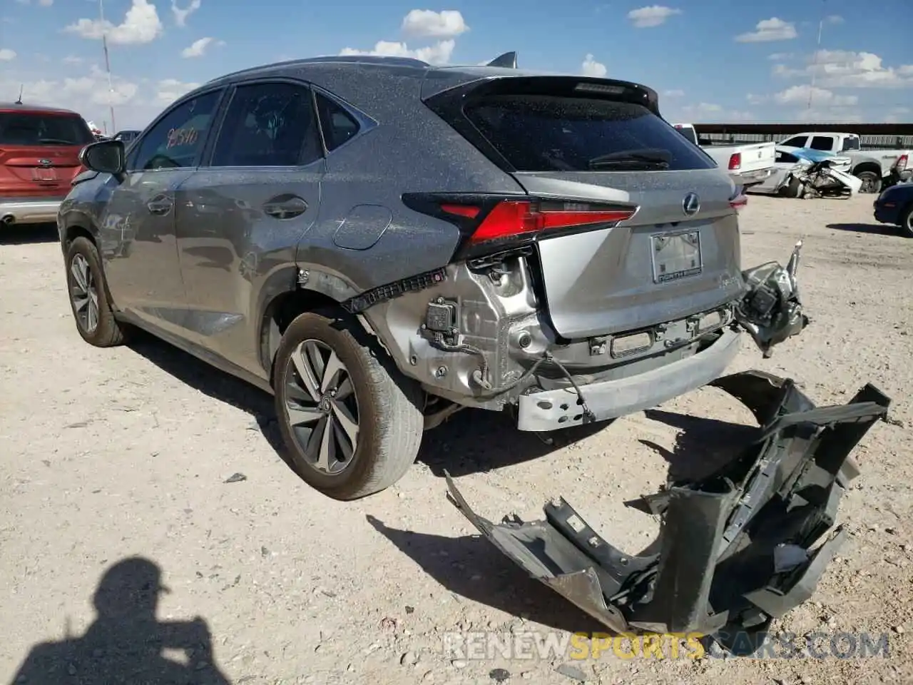 3 Photograph of a damaged car JTJBJRBZ5K2118085 LEXUS NX 2019