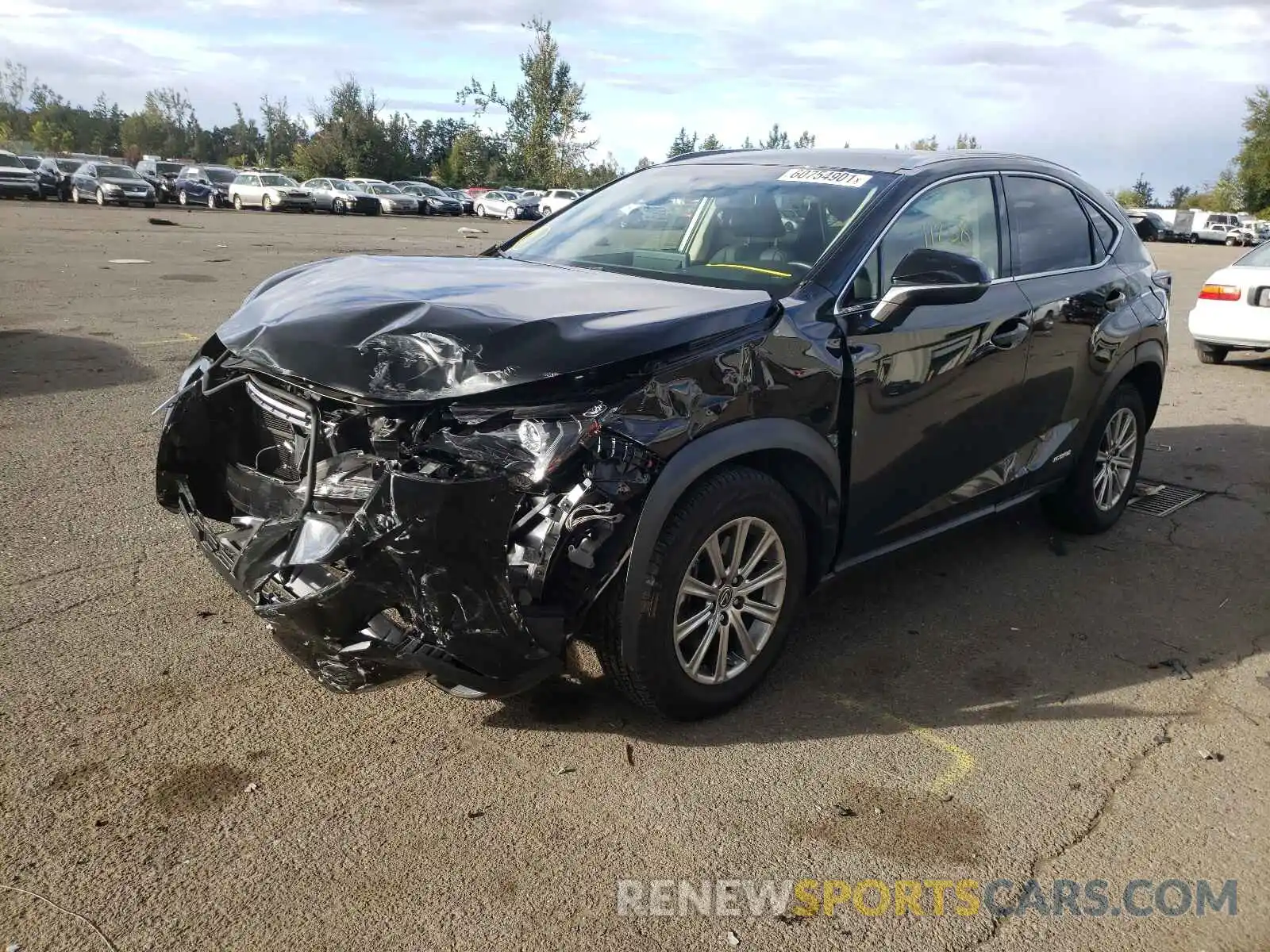 2 Фотография поврежденного автомобиля JTJBJRBZ5K2123822 LEXUS NX 2019