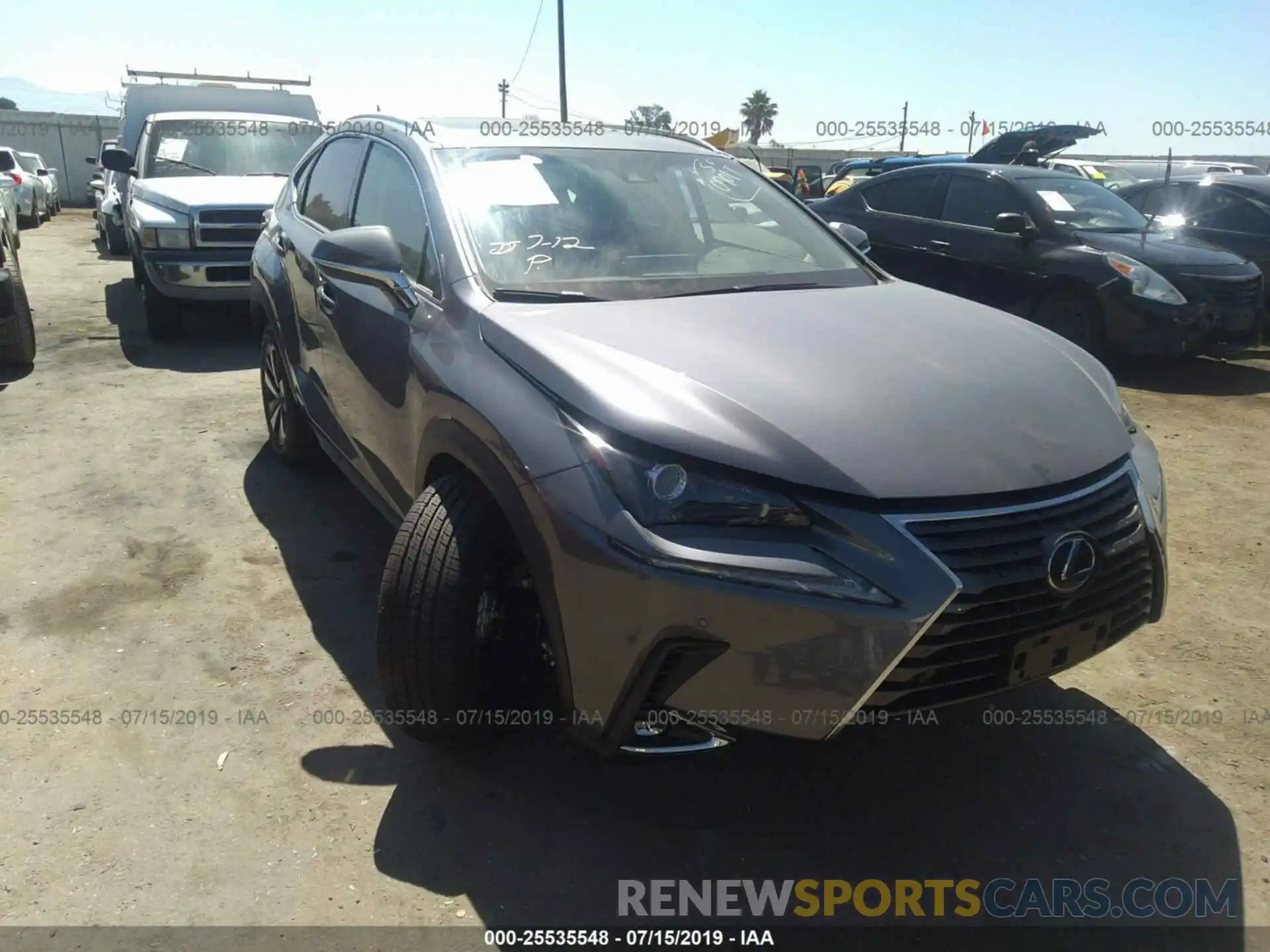 1 Photograph of a damaged car JTJBJRBZ5K2124307 LEXUS NX 2019