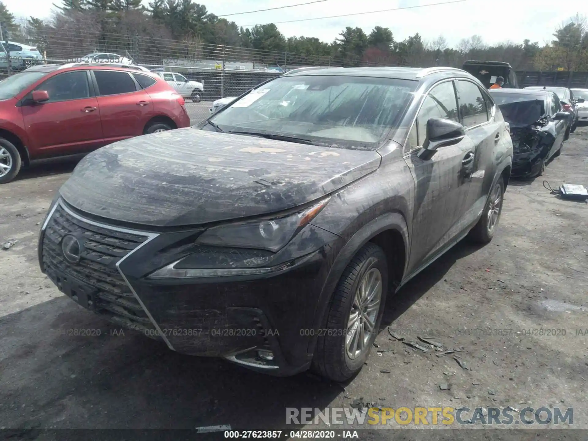 2 Фотография поврежденного автомобиля JTJBJRBZ6K2106995 LEXUS NX 2019