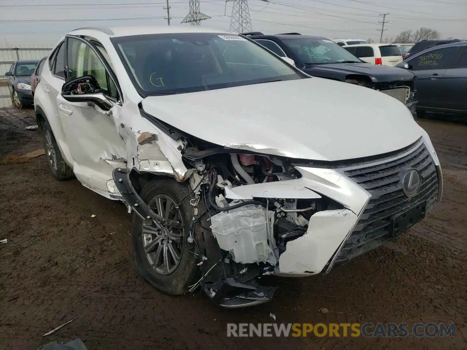 1 Photograph of a damaged car JTJBJRBZ6K2110464 LEXUS NX 2019