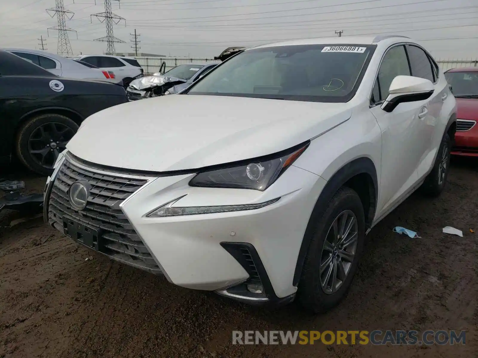 2 Фотография поврежденного автомобиля JTJBJRBZ6K2110464 LEXUS NX 2019