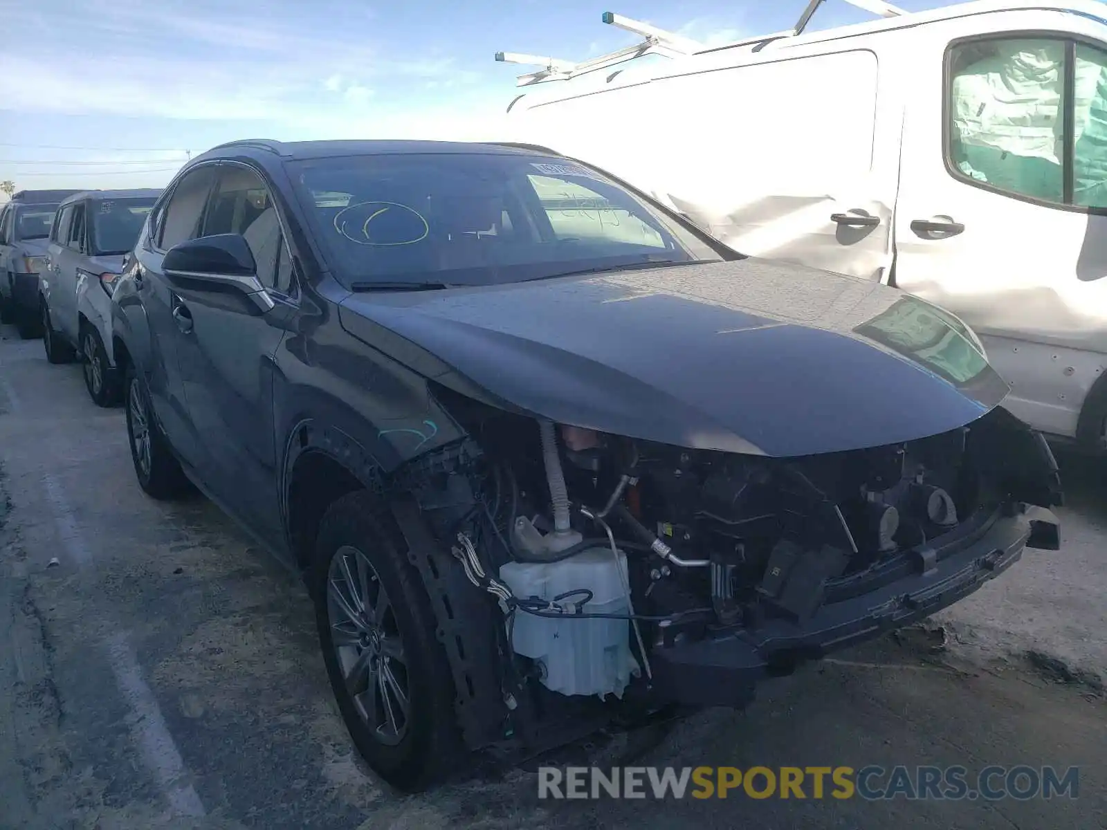 1 Photograph of a damaged car JTJBJRBZ6K2112148 LEXUS NX 2019