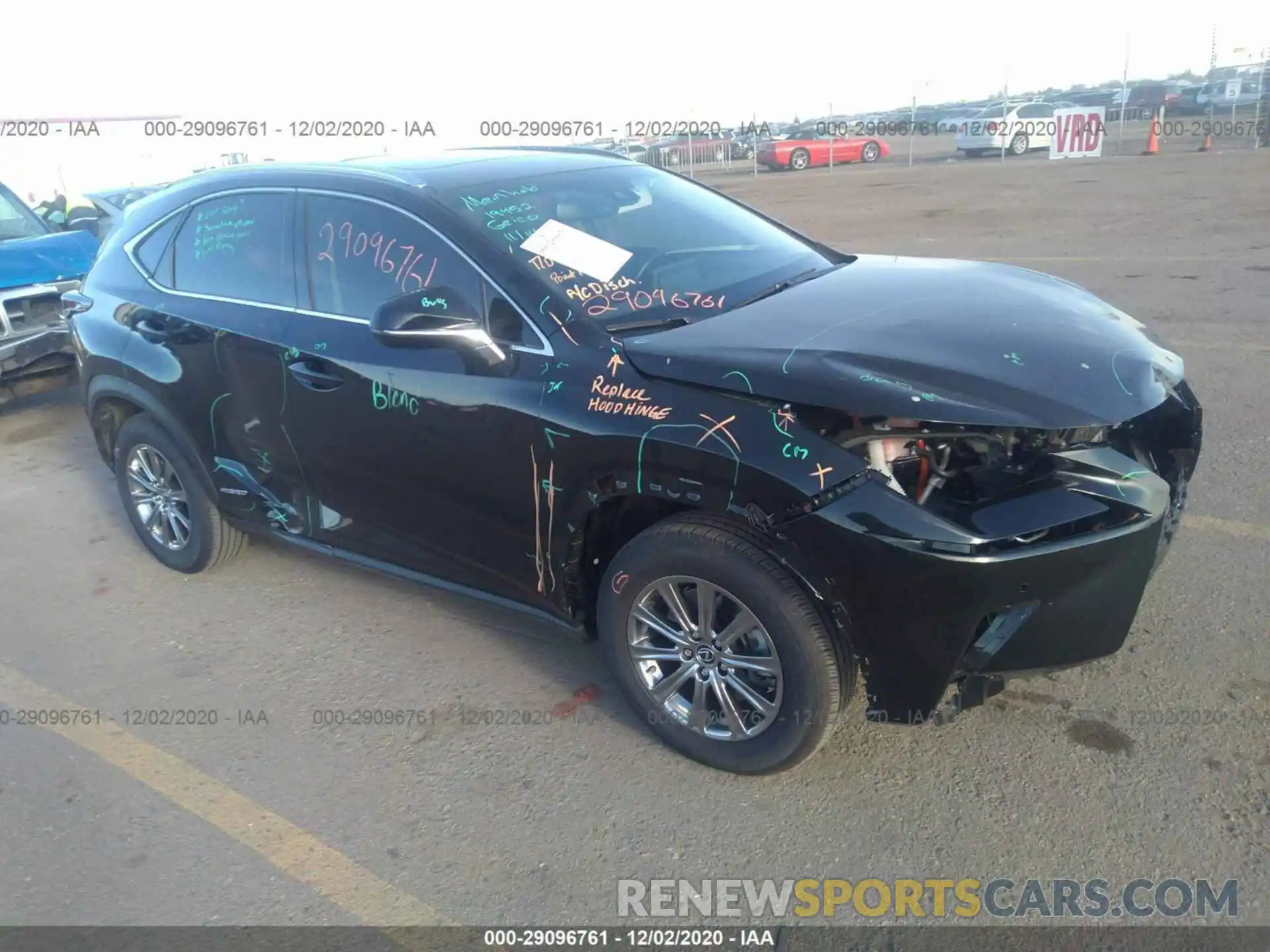 1 Photograph of a damaged car JTJBJRBZ6K2120718 LEXUS NX 2019