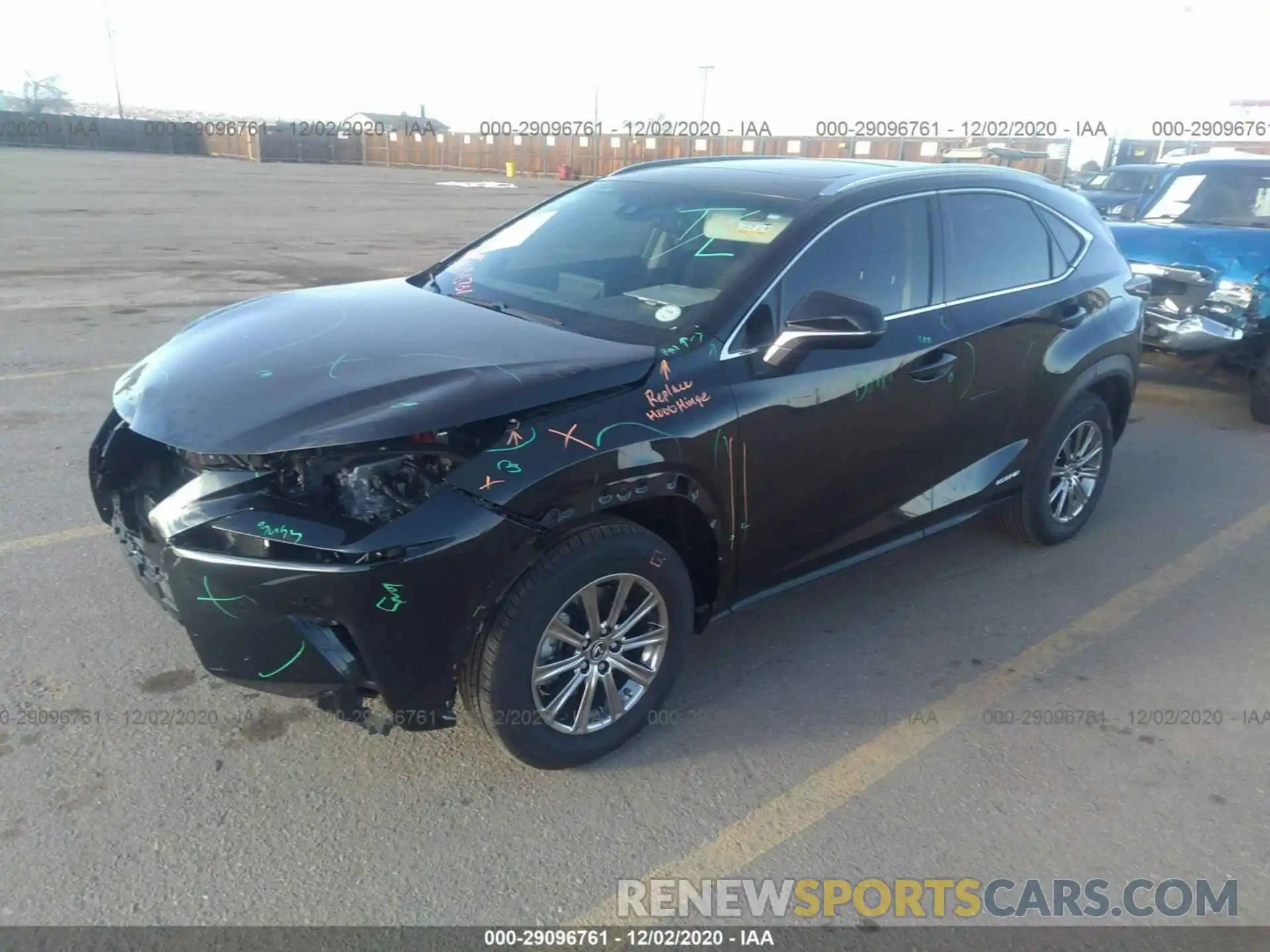 2 Фотография поврежденного автомобиля JTJBJRBZ6K2120718 LEXUS NX 2019