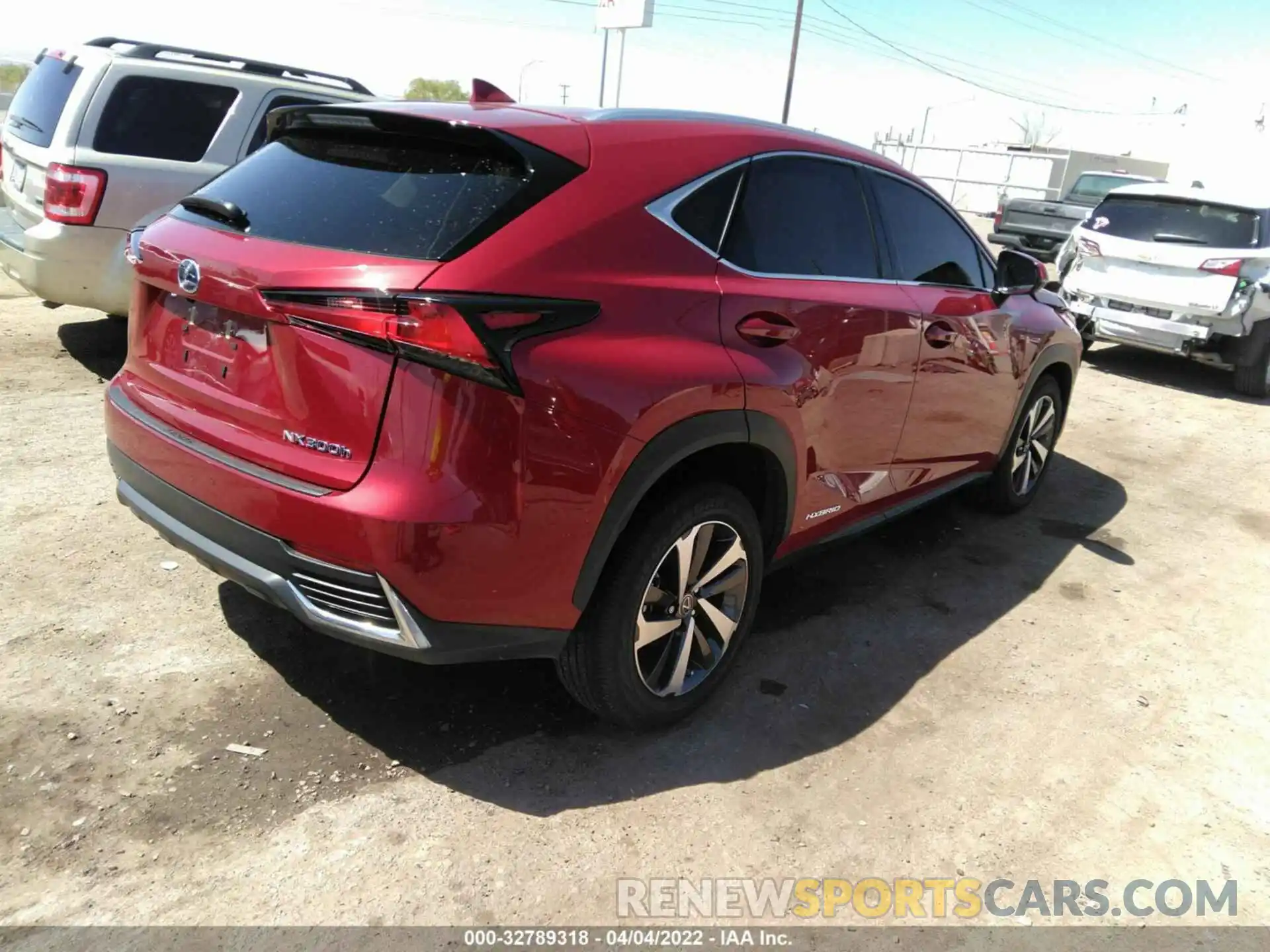 4 Фотография поврежденного автомобиля JTJBJRBZ7K2096848 LEXUS NX 2019