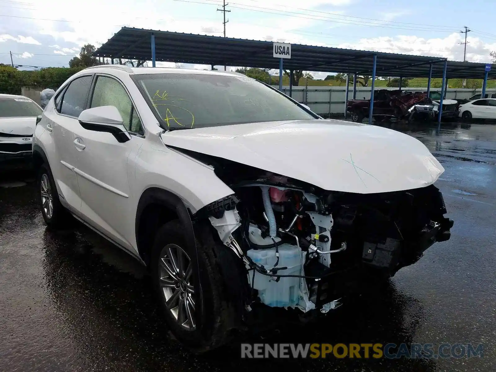 1 Photograph of a damaged car JTJBJRBZ7K2103619 LEXUS NX 2019