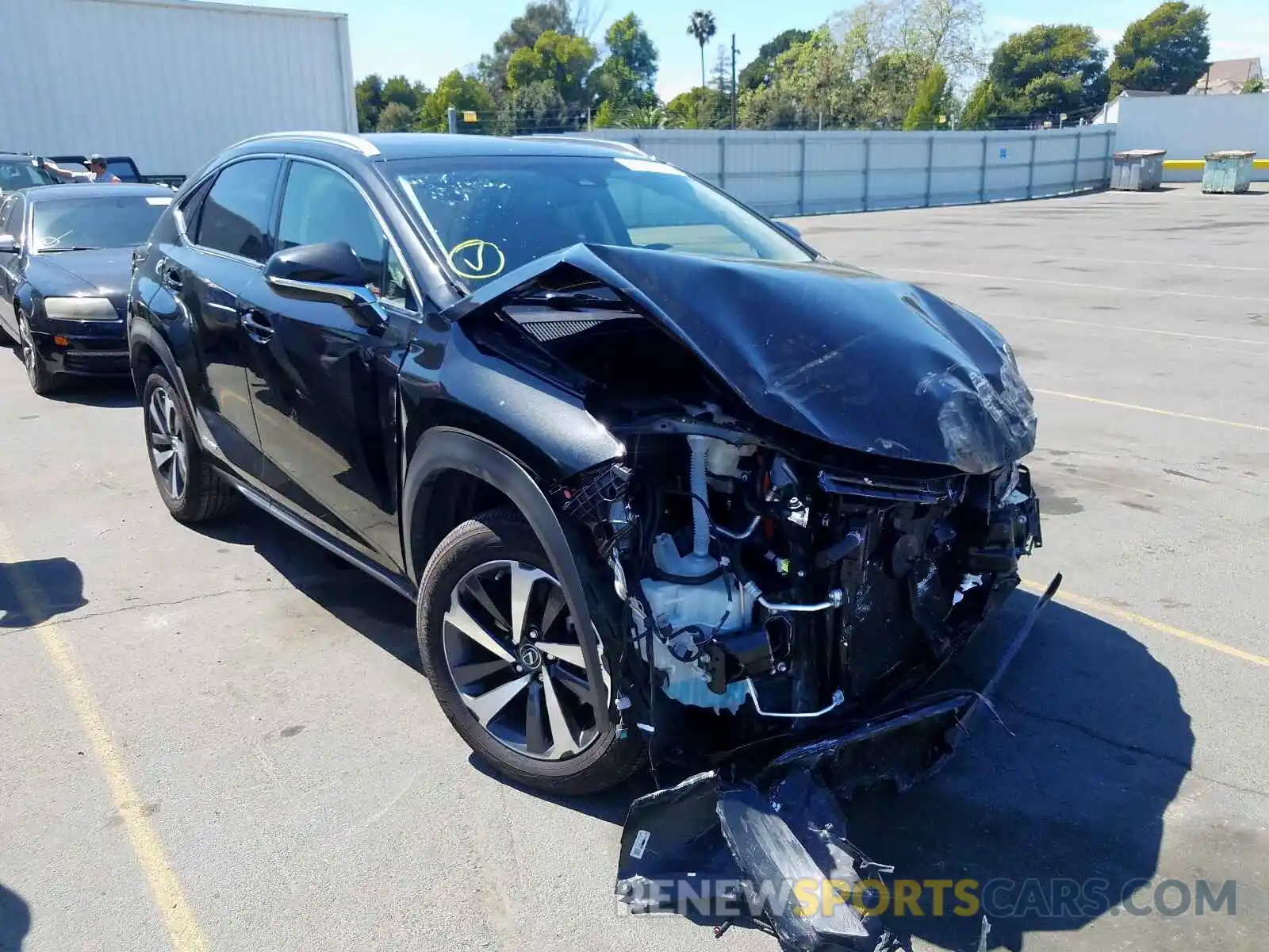 1 Photograph of a damaged car JTJBJRBZ7K2108612 LEXUS NX 2019